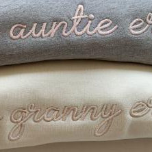 Custom Embroidered In My Auntie Era Custom Sweatshirt, Gift for Her Aunt, Auntie Apparel, Mothers Day Gift