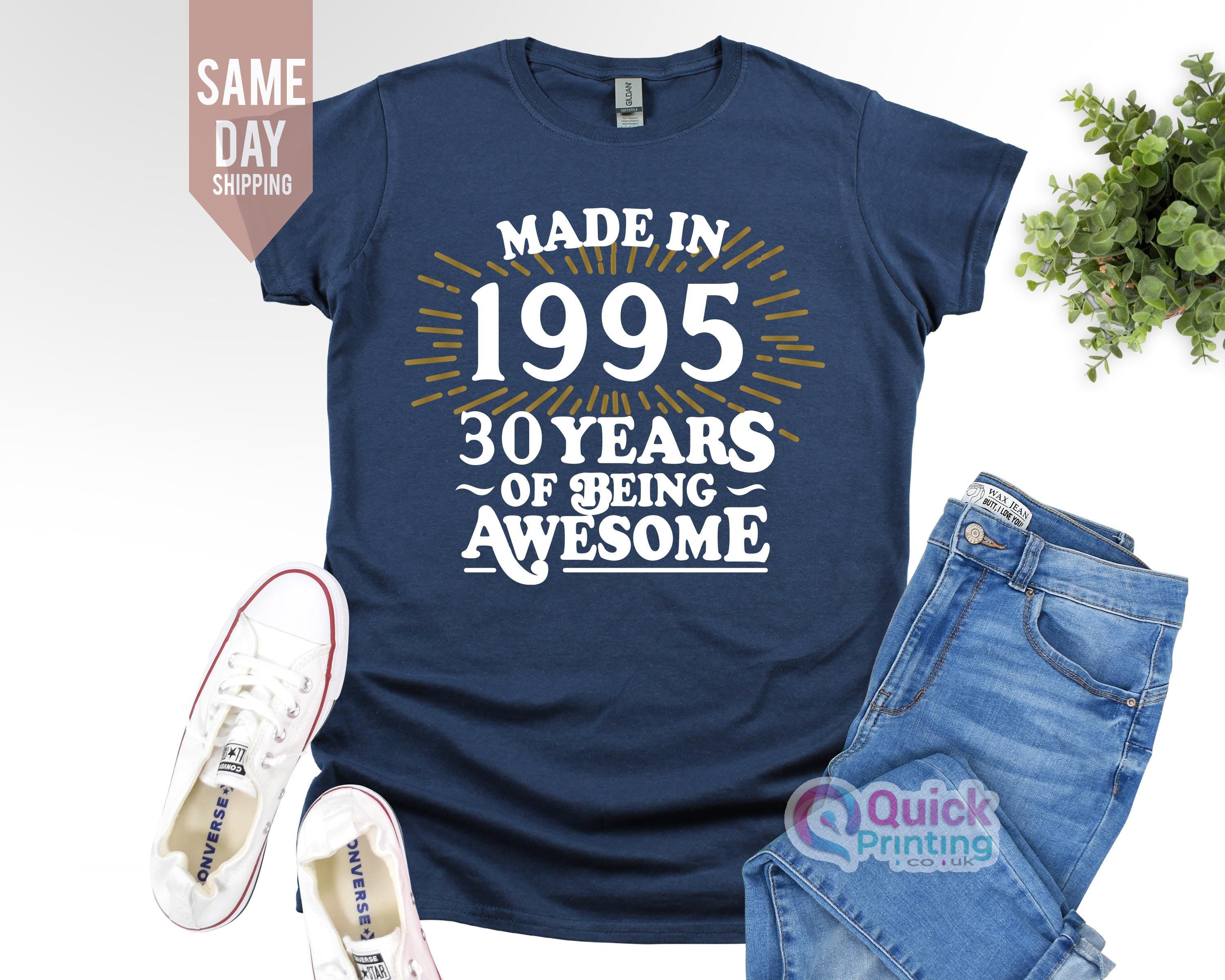 Gildan 5000 Unisex Heavy Cotton Tee, Made in 1995 30th Birthday Gift for Men, Printify Choice, Perfect Outfit for Milestone Celebrations