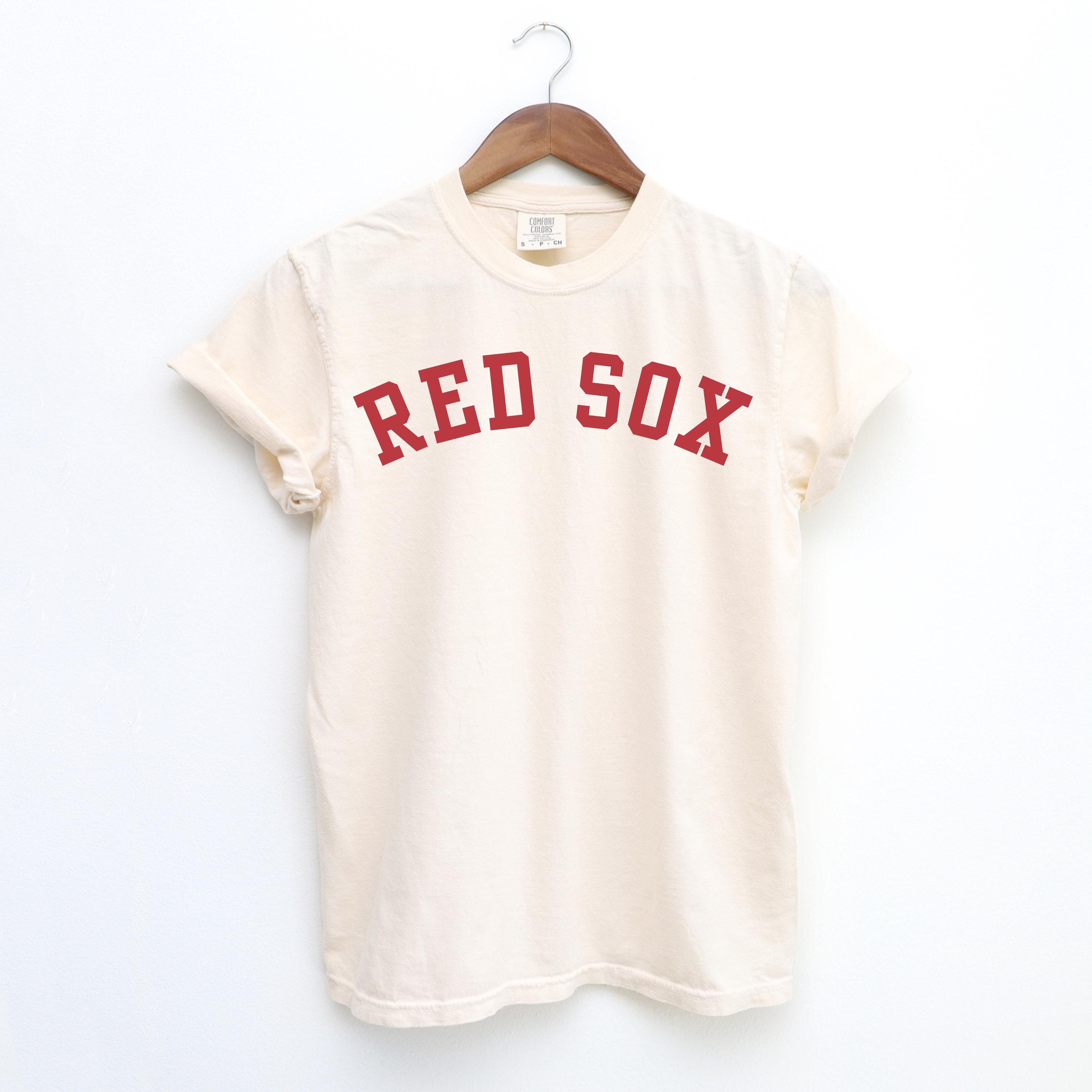 Comfort Colors Red Sox shirt, vintage Red Sox t-shirt, ivory Red Sox tshirt, throwback Red Sox tee, Red Sox crewneck, unisex