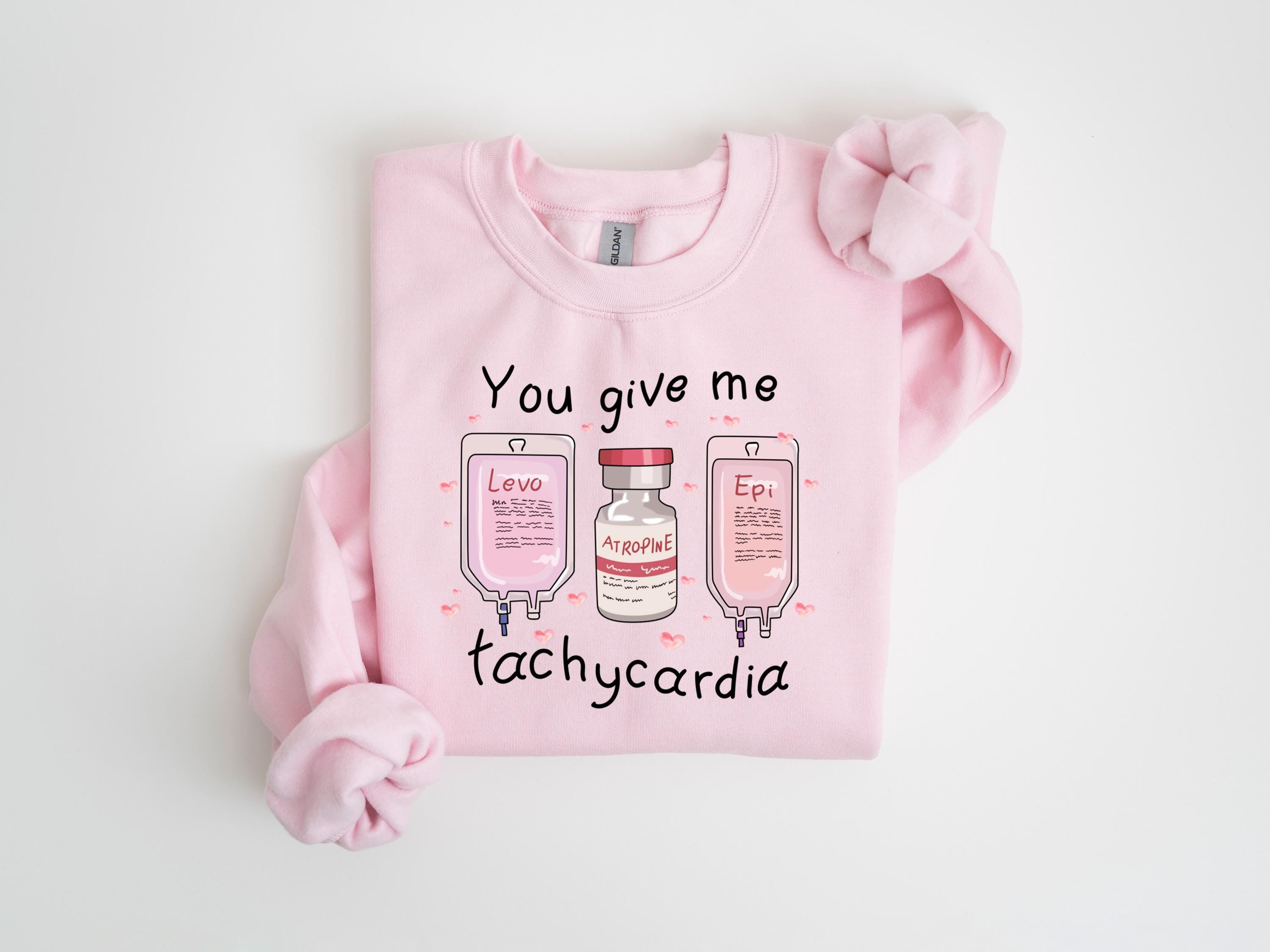 Gildan 18000 Nurse Valentine Sweatshirt: Cozy Unisex Gift - Perfect for Women, Men, and Healthcare Heroes