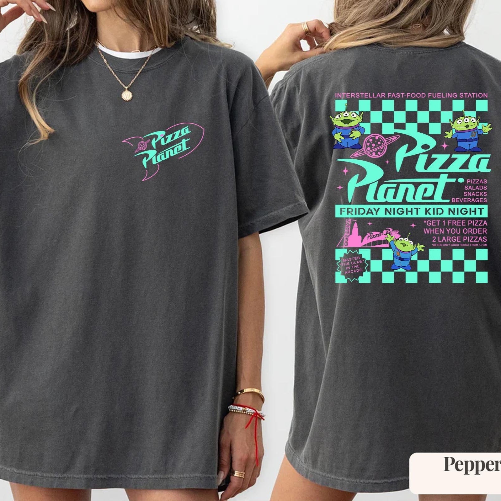 Comfort Color® Pizza Planet Toy Story Shirt, Disney Aliens Sweatshirt, Pizza Planet Tee, Toy Story Family Shirts, Funny Disney Pizza T-shirt