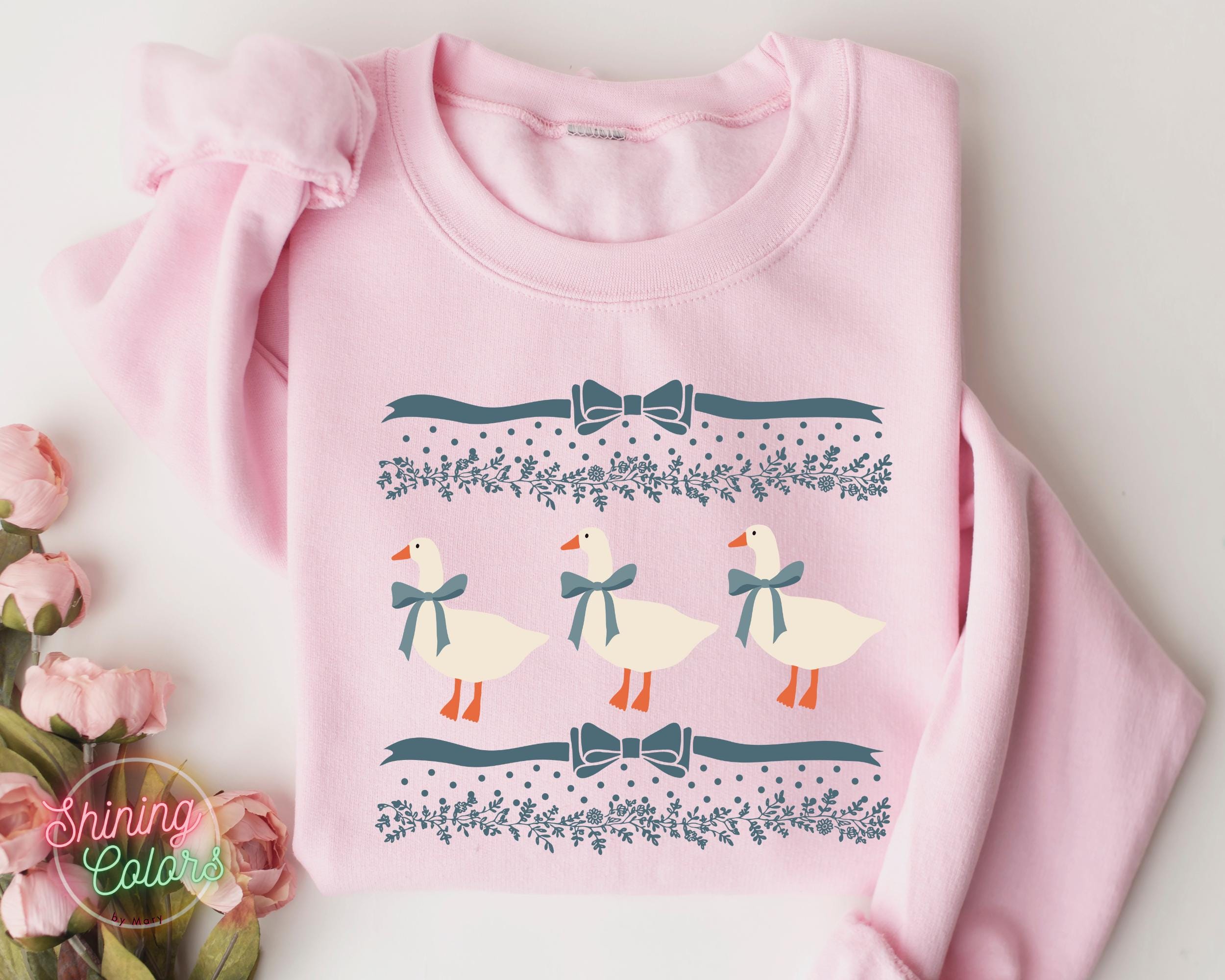 Vintage 1980s Goose Sweatshirt Gildan 18000 Unisex, Cozy Aesthetic Outfit, Perfect Gift for Women or Men