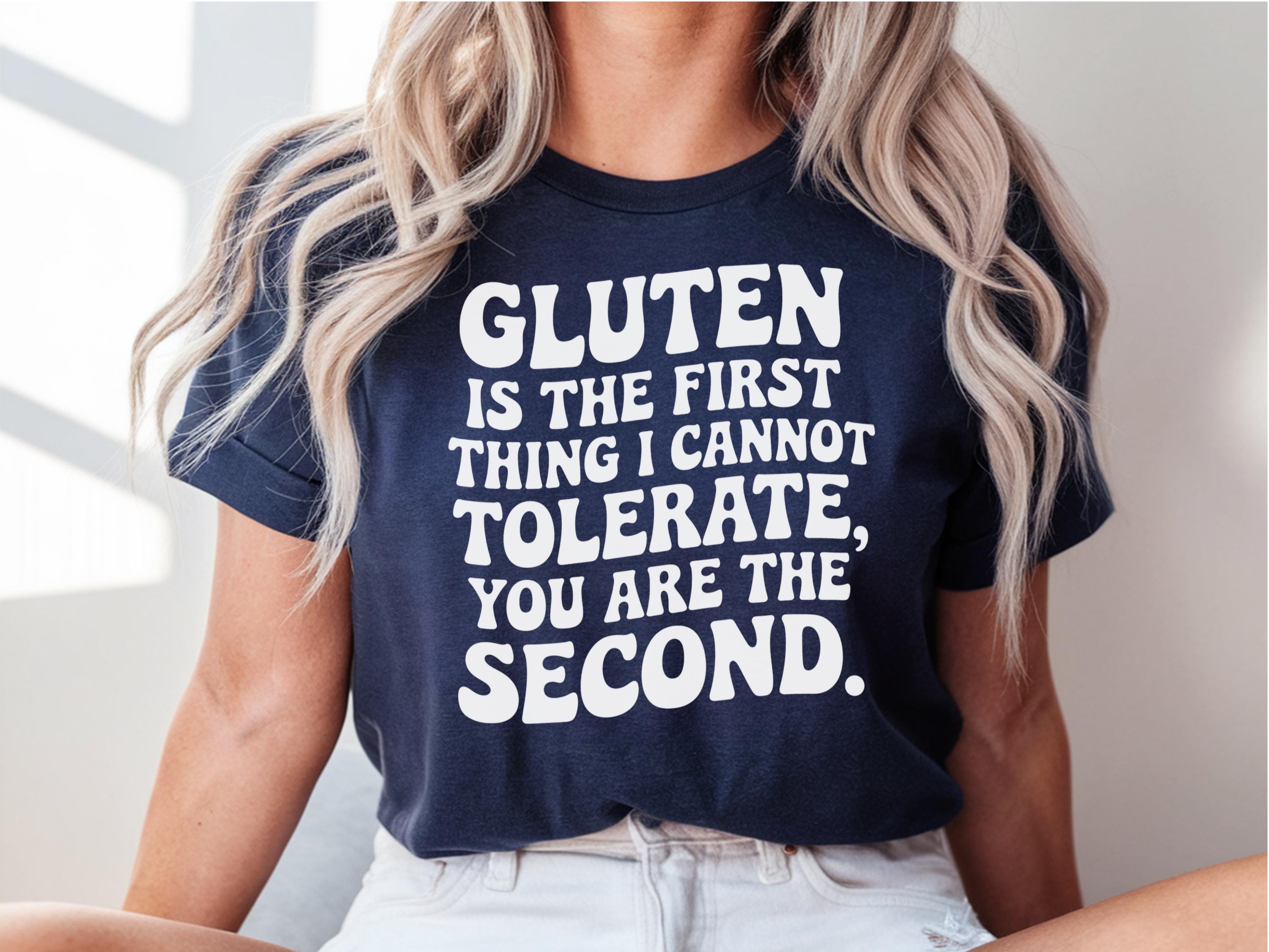 Gluten Intolerance Shirt - Gildan 5000 Unisex Heavy Cotton Tee, Funny Celiac Awareness Gift, Perfect Printify Choice for Men & Women