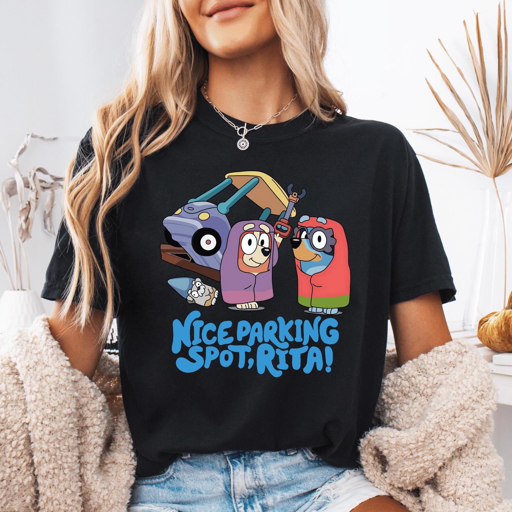 Blue Grannies Shirt, Nice Parking Spot Shirt, Blue Dog Grannies Shirt, Blue Shirts, Unisex Shirts and Sweatshirt, Cute Blue Dog Toddler Tees
