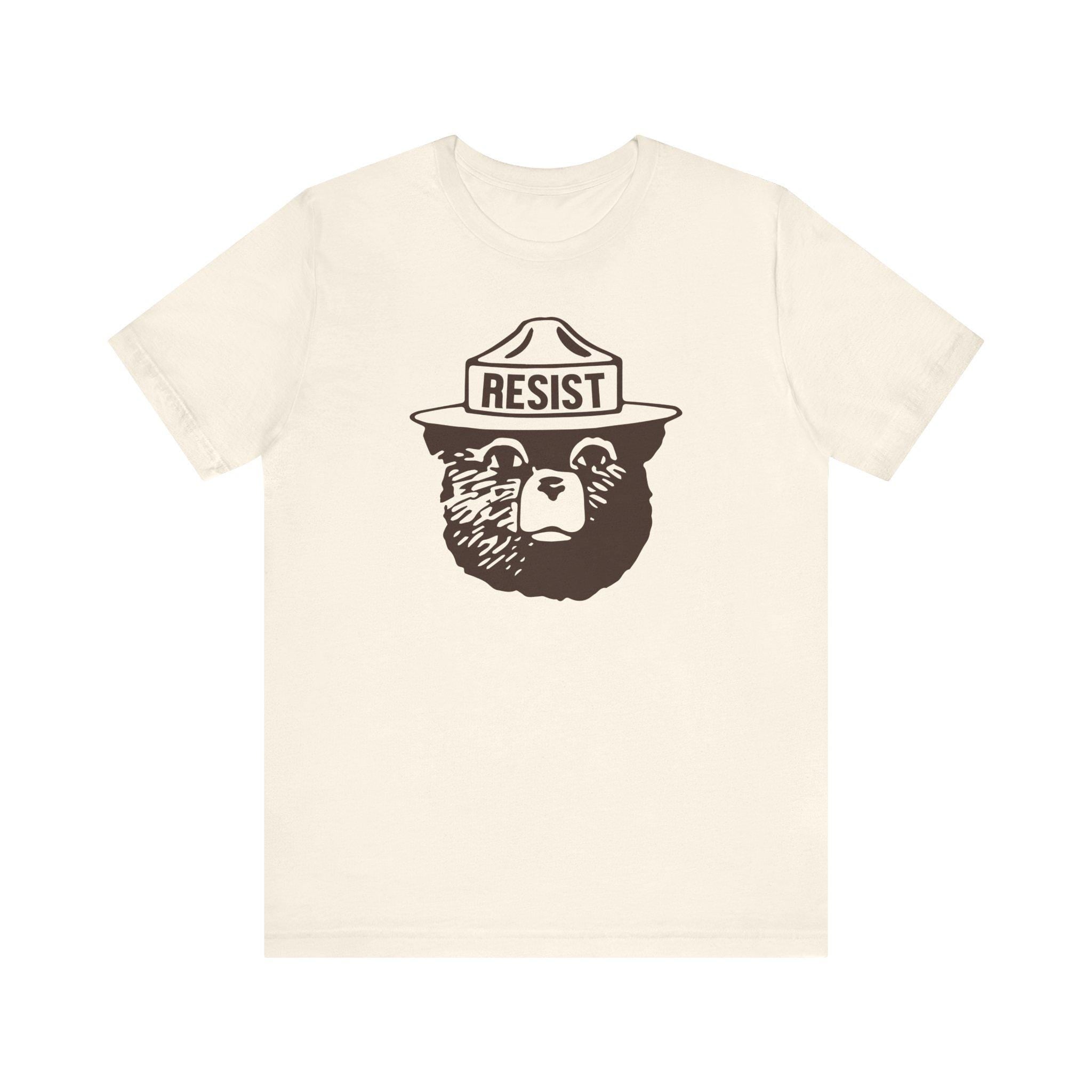 Resist Bear T-Shirt, Only You Can Resist Fascist Liars Tee, Fight Fascism Shirt, Fuck Trump Fuck Trump, Protect Our National Parks Merch