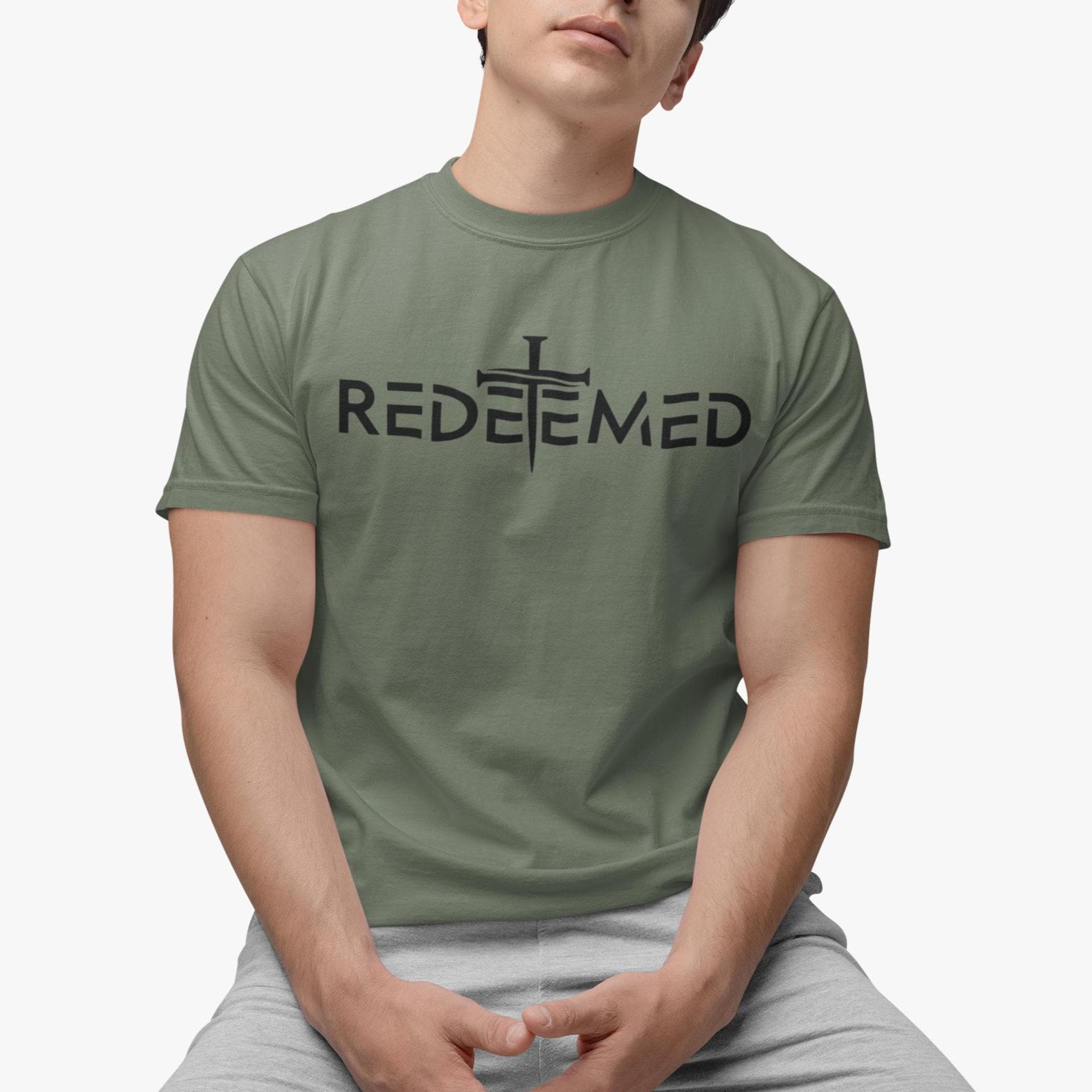 Gildan 5000 Unisex Heavy Cotton Faith Shirt for Men - Redeemed Christian Tee, Perfect Father's Day or Birthday Gift, Trendy Printify Choice