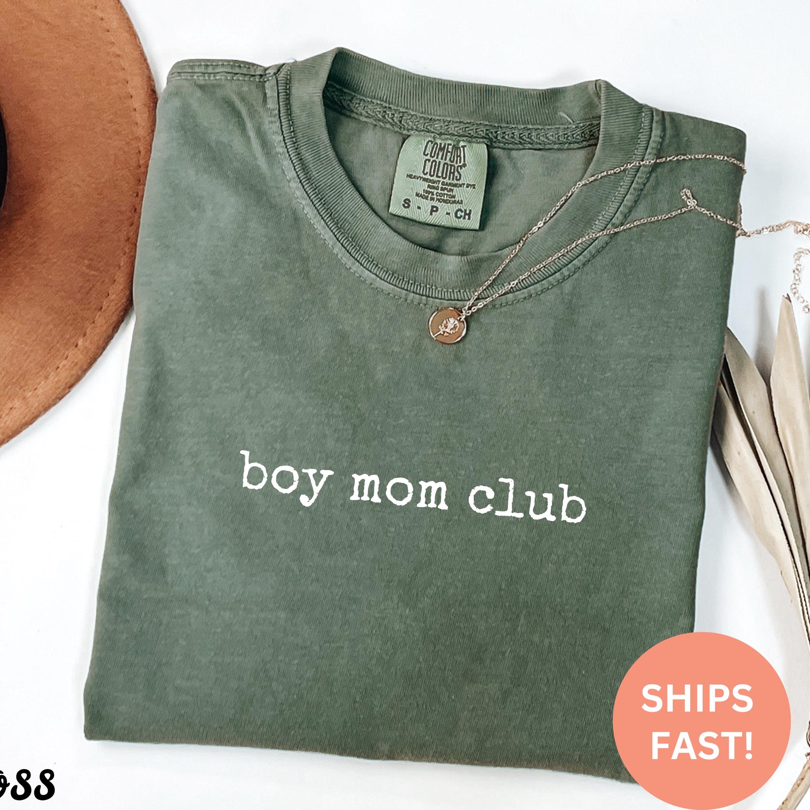 Comfort Colors® Boy Mom Club Shirt, Mom of Boys TShirt, Cute Mom Life Shirt, Mother's Day Gift, Funny Mom Shirt, Mama of Boys Shirt