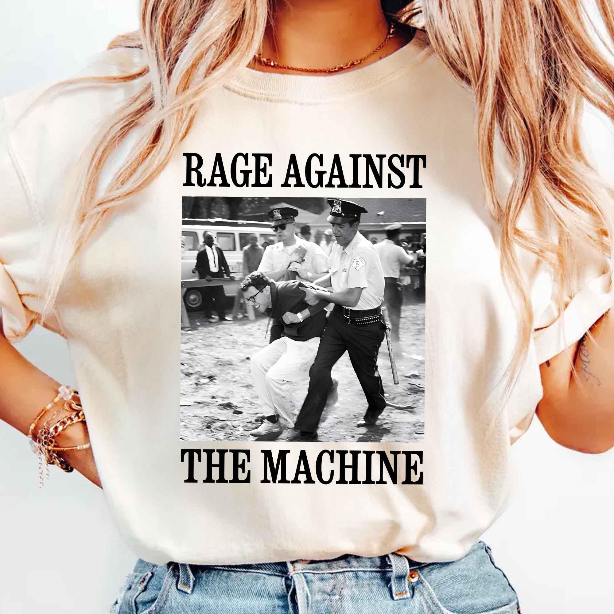 Bernie Sanders,Fight Oligarchy Tour Shirt, Political Activism T-Shirt,1963 Arrest Photo, Rage Against The Machine, Resistance Tee,Anti Trump