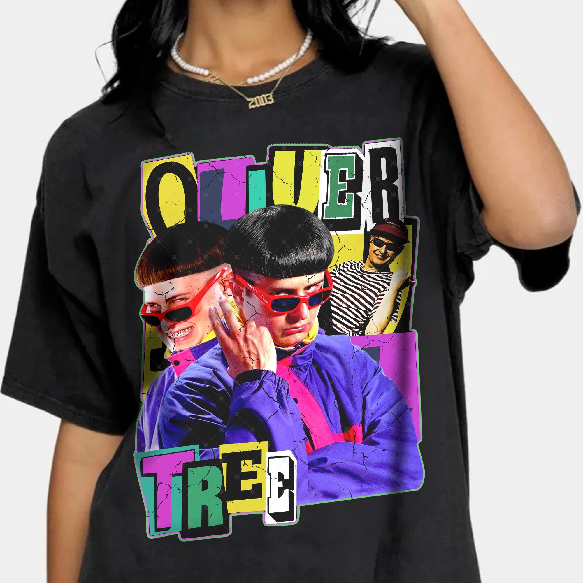 Oliver Tree Retro Vintage T-Shirt, 90s Fan Tee, Unisex Y2K Clothing, Soft Cotton Oversized Fit, Concert Outfit Gift, Music Merch Tee