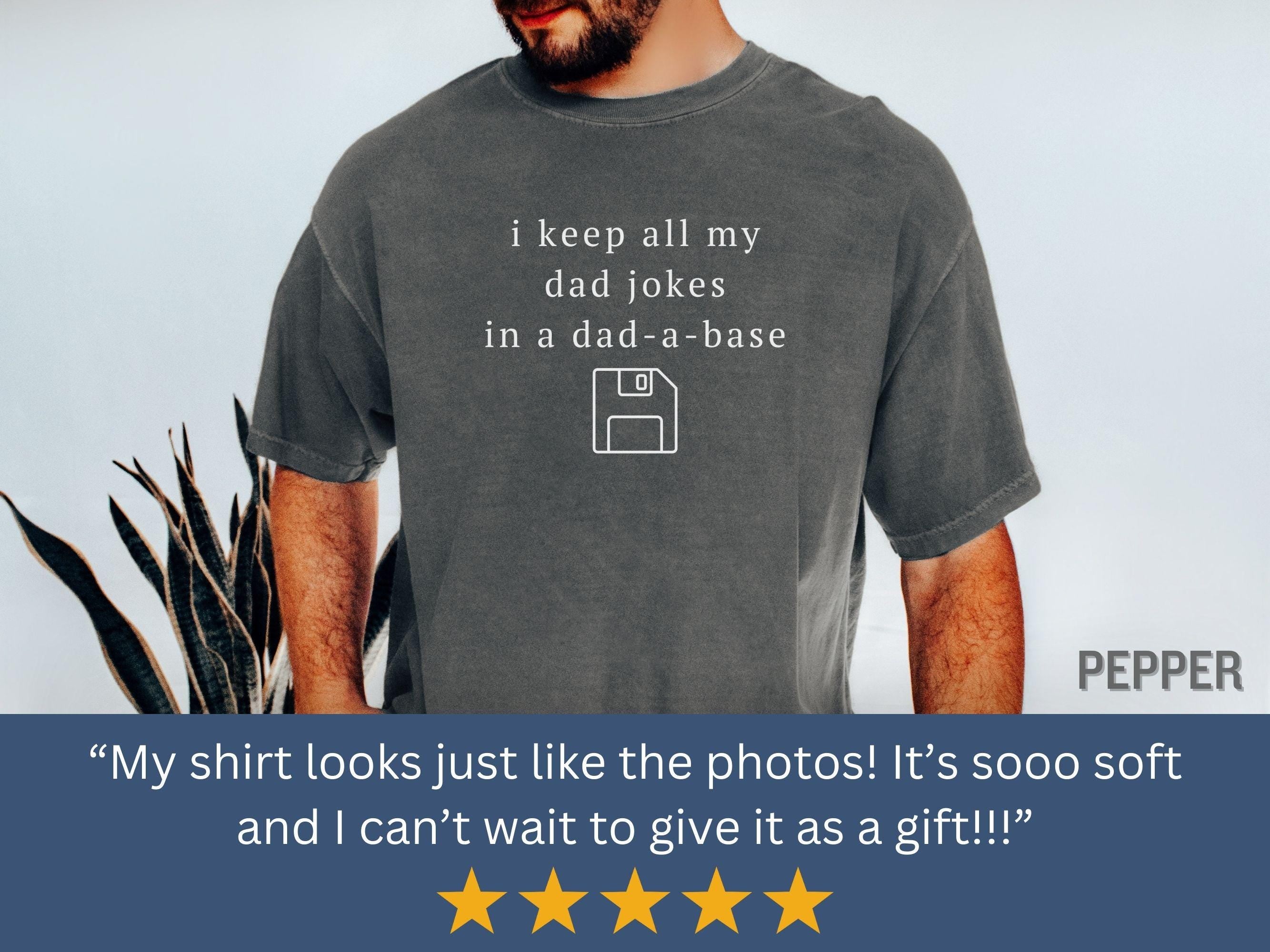Dad-a-Base Shirt Funny Dad Joke Comfort Colors® 1717, Unisex Garment-Dyed T-shirt, SwiftPOD Gift for Dad, Father's Day, Sarcastic Outfit (KC0383)