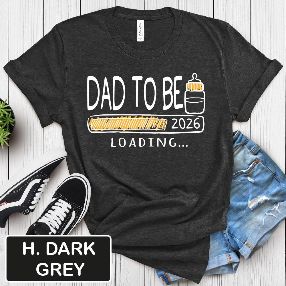 Dad To Be 2026 Gildan 5000 Shirt, Unisex Heavy Cotton Tee, Perfect New Father Gift, Pregnancy Announcement, Printify Choice, Daddy Est 2026 Top
