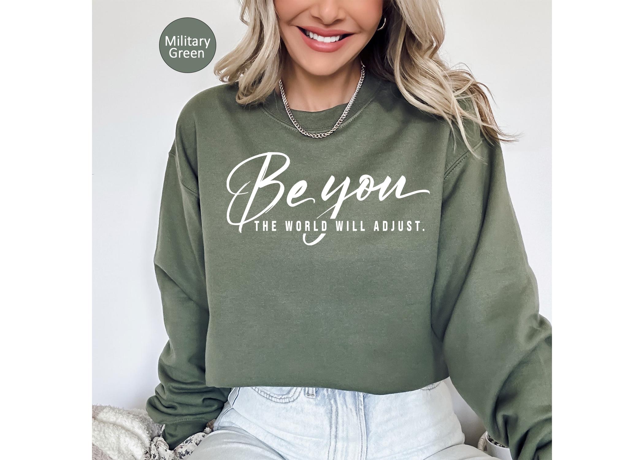 Be You Sweatshirt Gildan 18000, Inspirational Self-Love Gift, Cozy Unisex Crewneck by Printify, Perfect for Women & Men