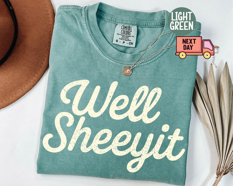 Well Sheeyit Country Western Shirt, vintage retro funny meme tee adult sarcastic humor, soft cotton relaxed fit, gift for her, summer festival outfit