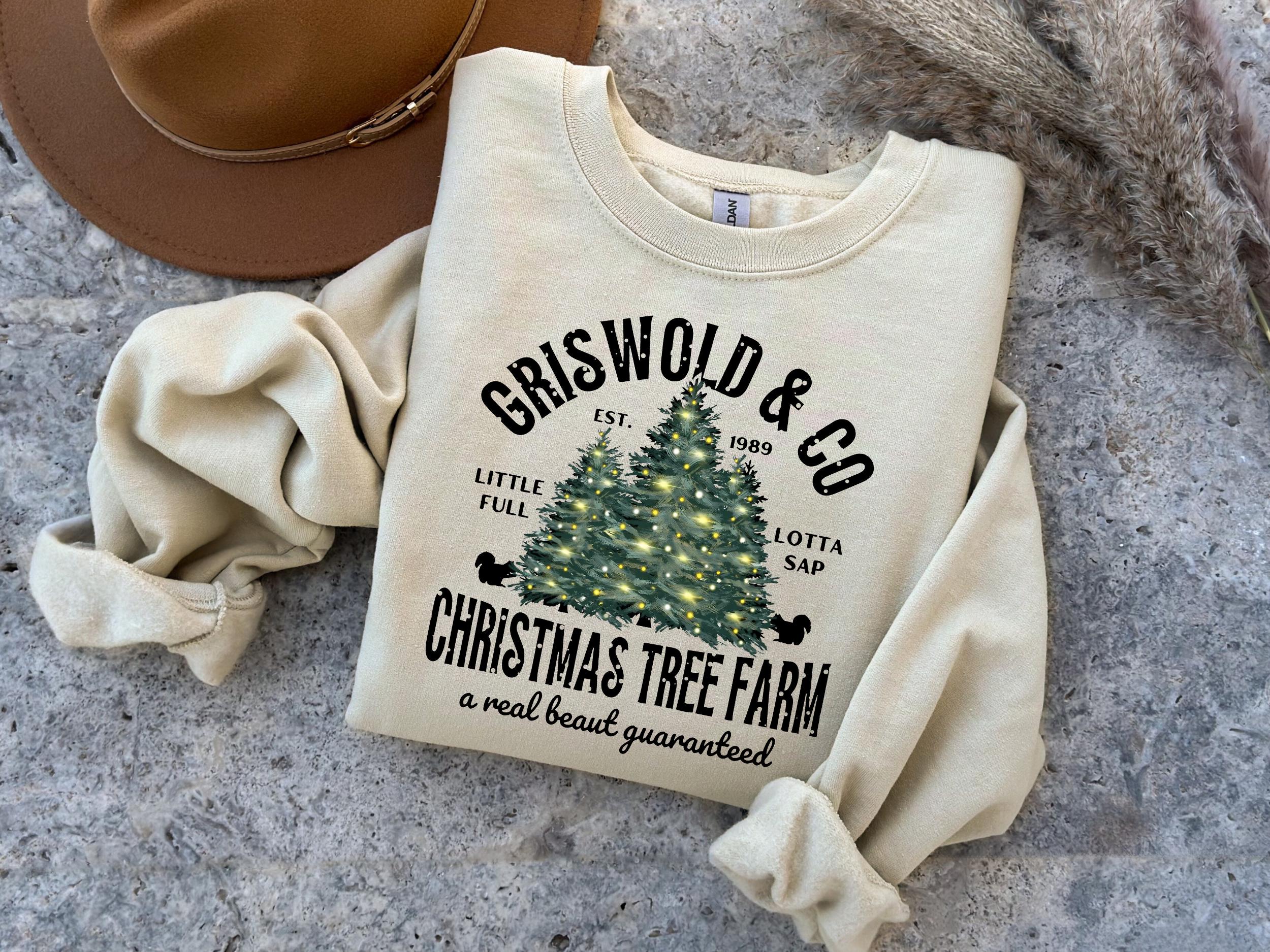 Griswold Co Christmas Tree Farm Shirt - Gildan 18000 Crewneck, Cozy Holiday Outfit, Family Vacation Tee, Printify Choice