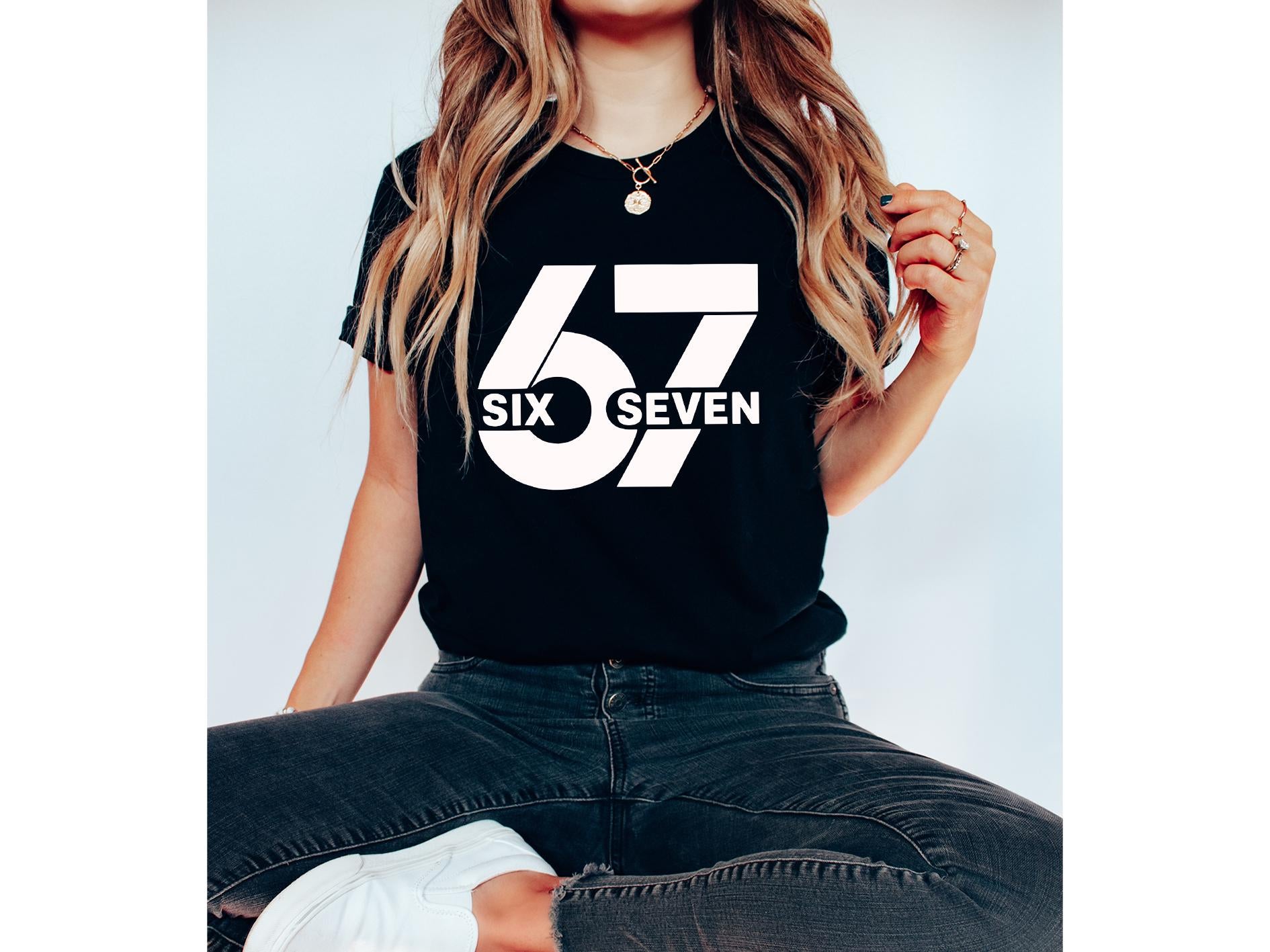 Viral Six Seven Meme Shirt for Teen Boys - Gildan 5000 Unisex Heavy Cotton Tee, Perfect Gift, Funny Gen Z Trend, Printify Choice, Casual Outfit for All Seasons