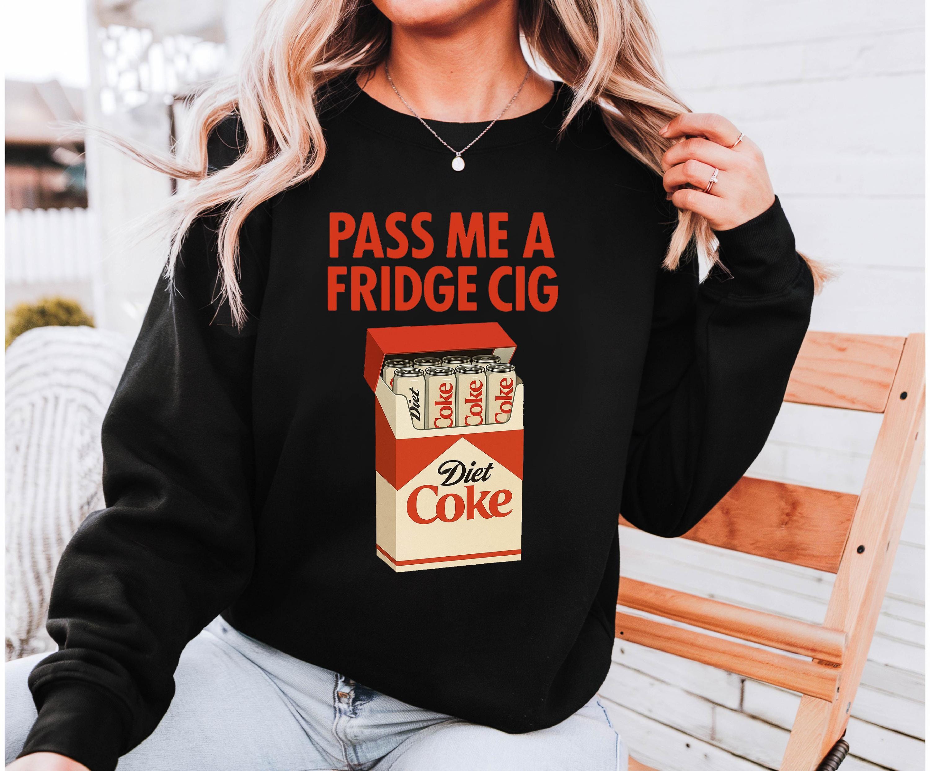 Diet Coke "Fridge Cig" Funny Sweatshirt, Gildan 18000 Crewneck for Men & Women, Cozy Viral Gift, Printify Choice Aesthetic Outfit