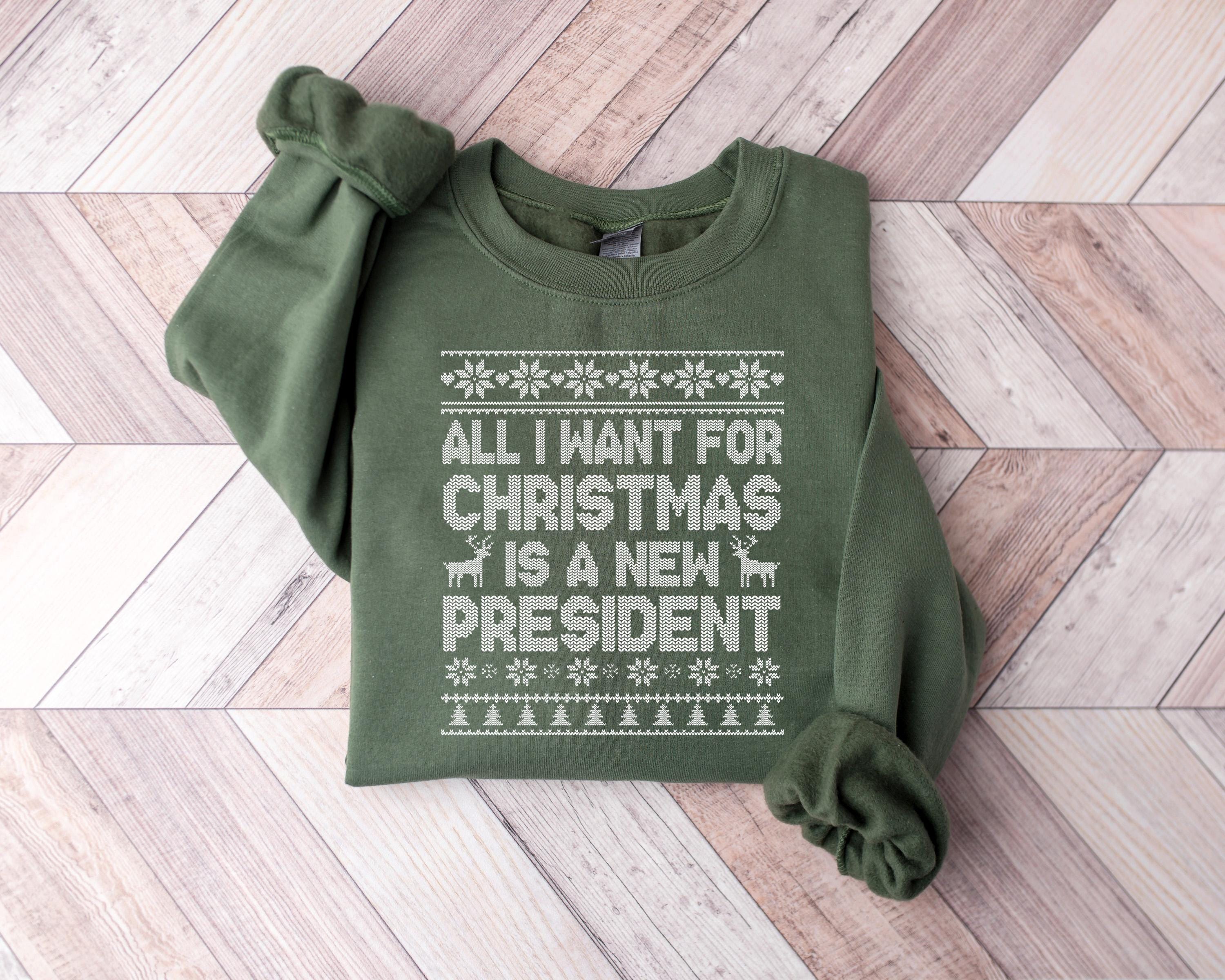 Gildan 18000 Sarcastic Christmas Sweatshirt: Cozy Holiday Gift for Women & Men, Subtle FDT Hoodie, Printify Choice, Aesthetic Ugly Pattern