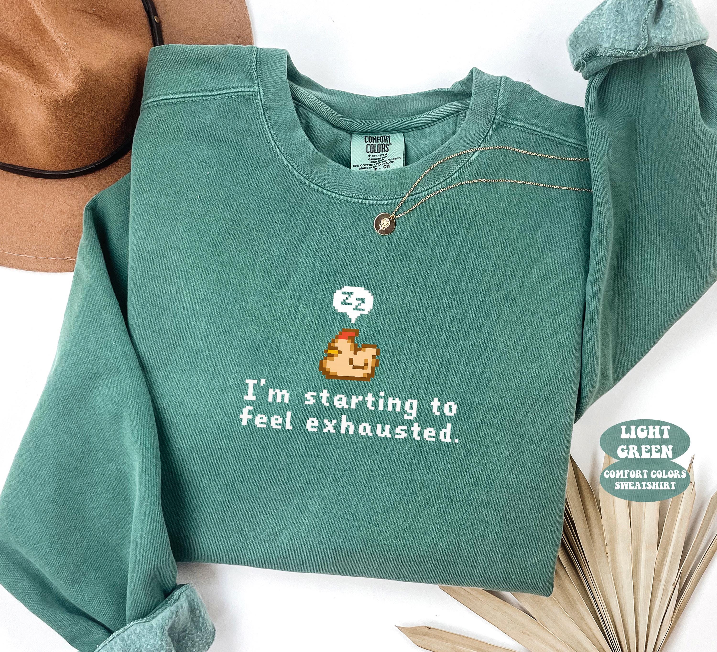 Cozy Comfort Colors® 1566 Unisex Sweatshirt, Stardew Valley Pixel Art, Perfect Gamer Gift, SwiftPOD Design, Ideal Fall Outfit