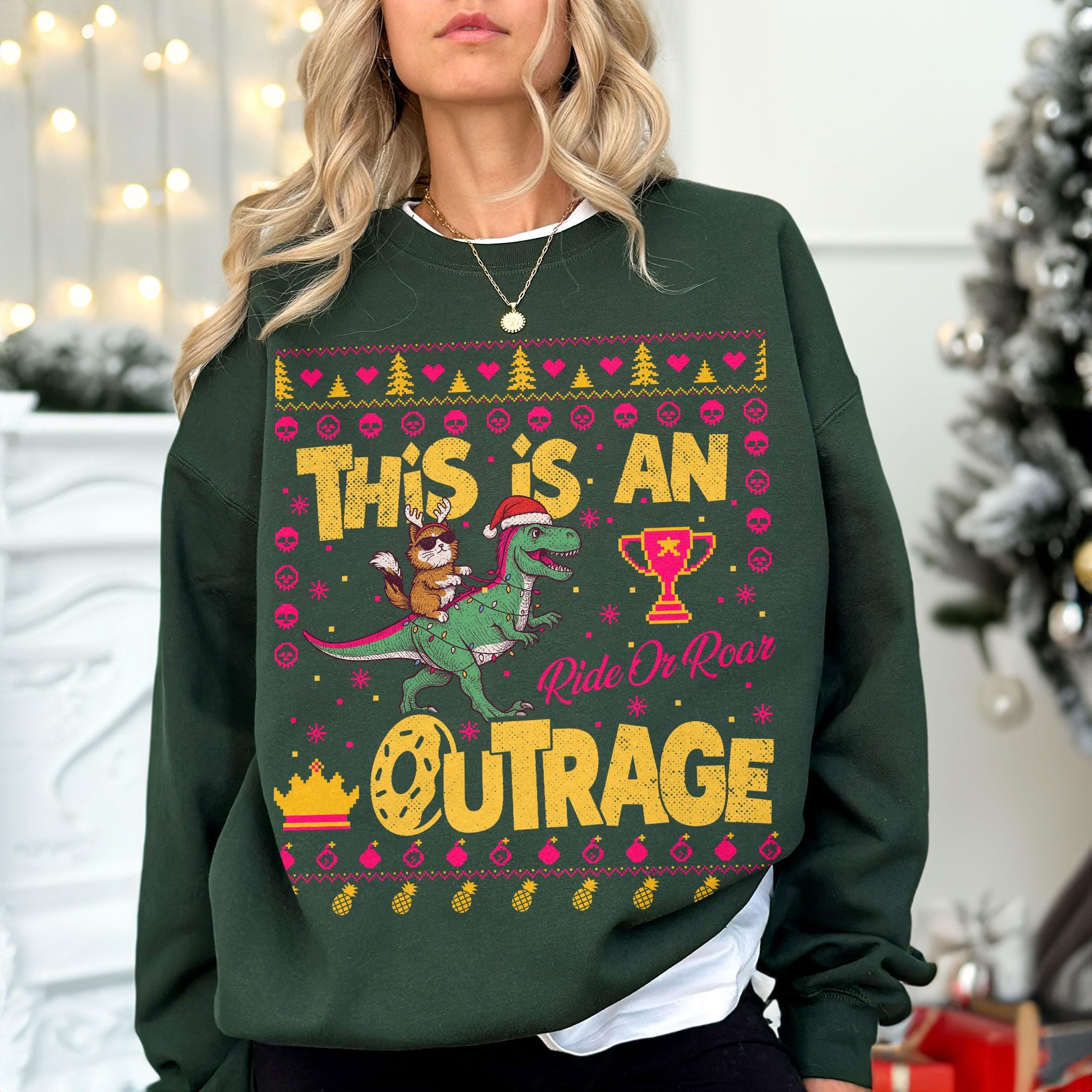 Gildan 18000 Heavy Blend Crewneck: Dungeon Crawler Carl Fan Sweatshirt, Princess Donut & Mongo Sweater, Cozy Unisex Christmas Tee for Litrpg Lovers, Perfect Xmas Gift for Men & Women