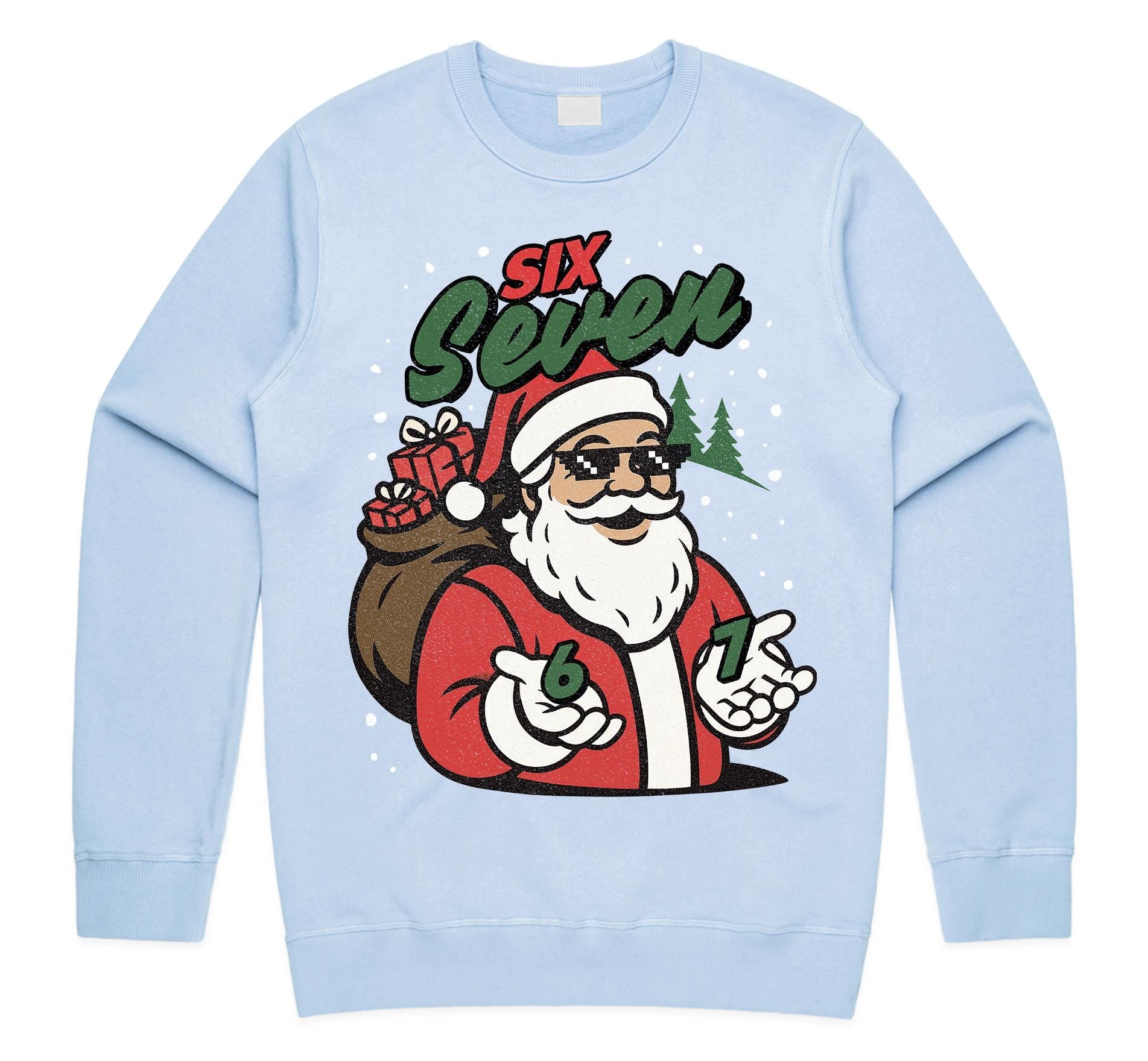 Gildan 18000 Heavy Blend Christmas Jumper for Kids: Cozy Unisex Sweatshirt, Perfect Holiday Gift, Trendy Meme Sweater, Internet Viral 6-7 Design, Printify Choice, Ideal for Boys and Girls