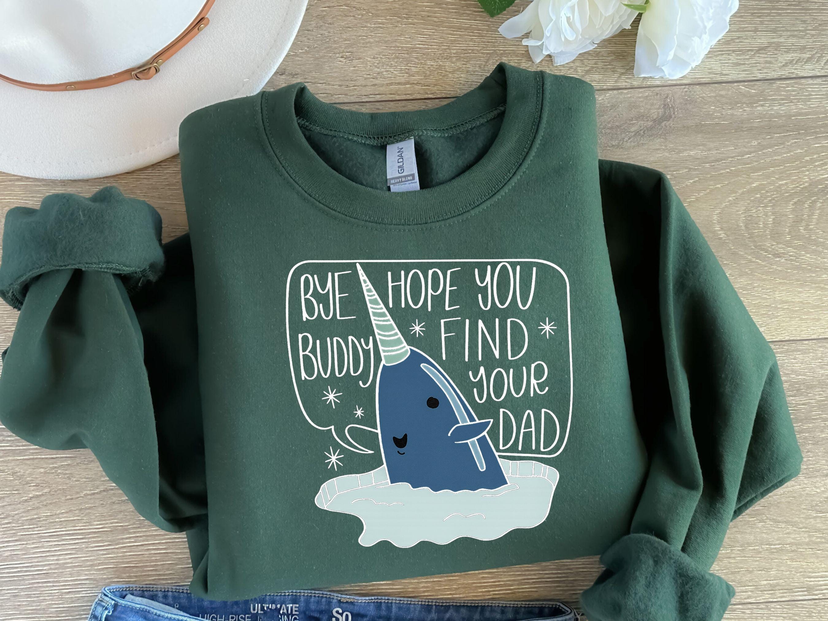 Bye Buddy Elf Christmas Sweatshirt, Gildan 18000 Funny Movie Hoodie for Women and Men - Cozy Unisex Holiday Outfit, Printify Choice Gift