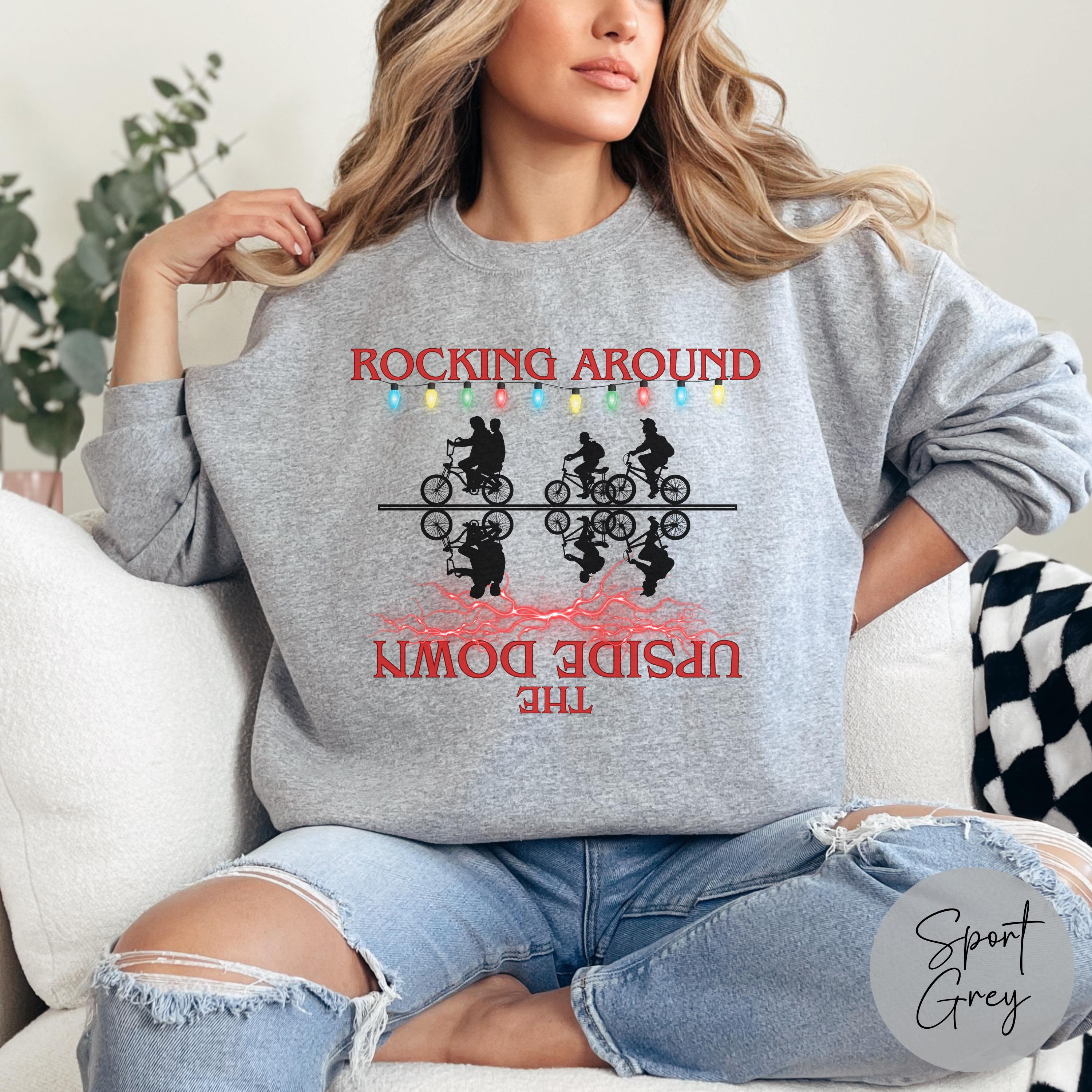 Stranger Things Cozy Crewneck Sweatshirt, Unisex Gildan 18000, Perfect Christmas Gift for Fans, Aesthetic Holiday Outfit, Printify Choice, Ideal for Women & Men