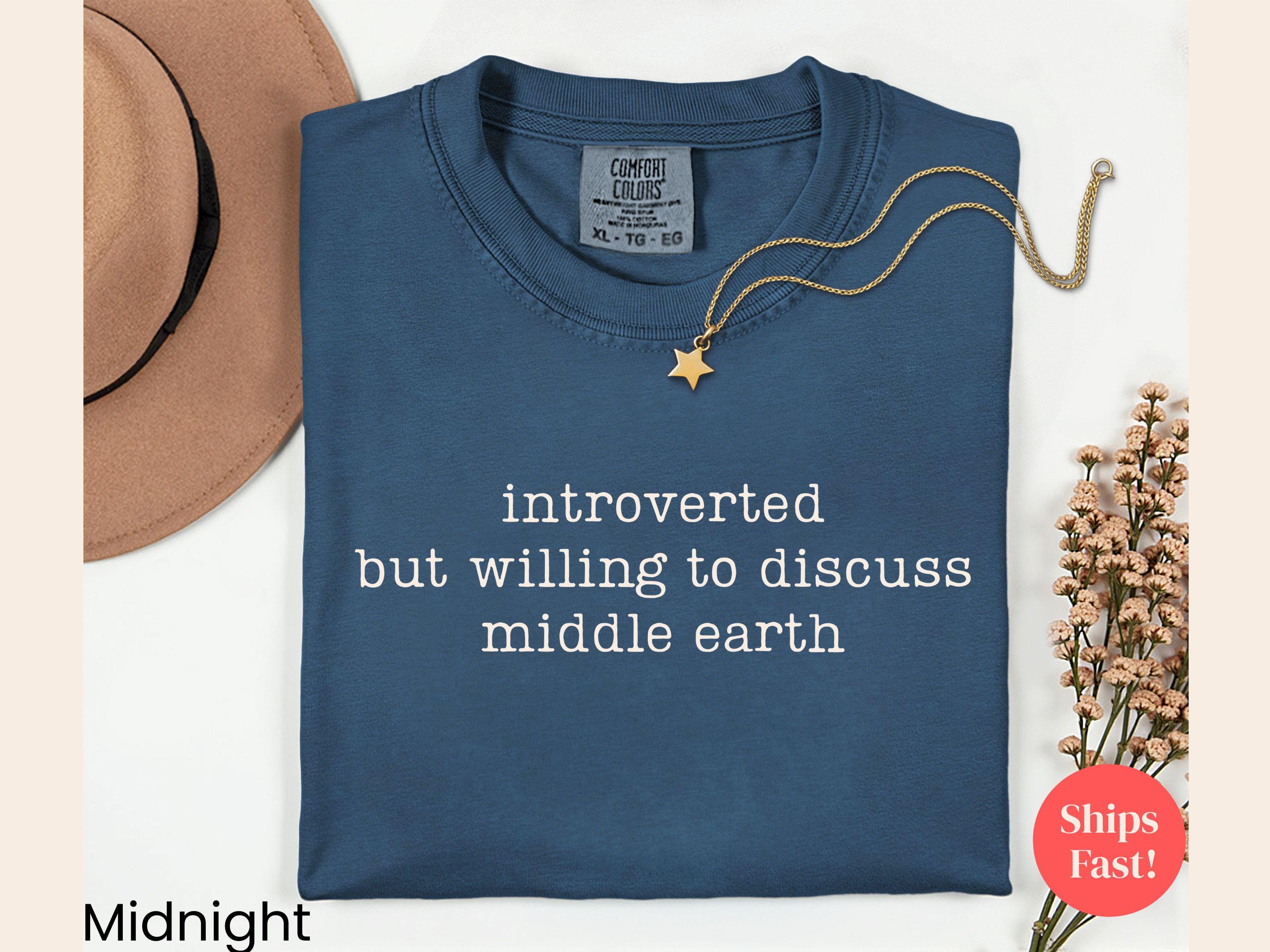 Comfort Colors® 1717 Unisex Garment-Dyed T-shirt by SwiftPOD, Funny Introvert Tee, Minimalist Gift for Fans, Trendy Aesthetic Top, Perfect for All...