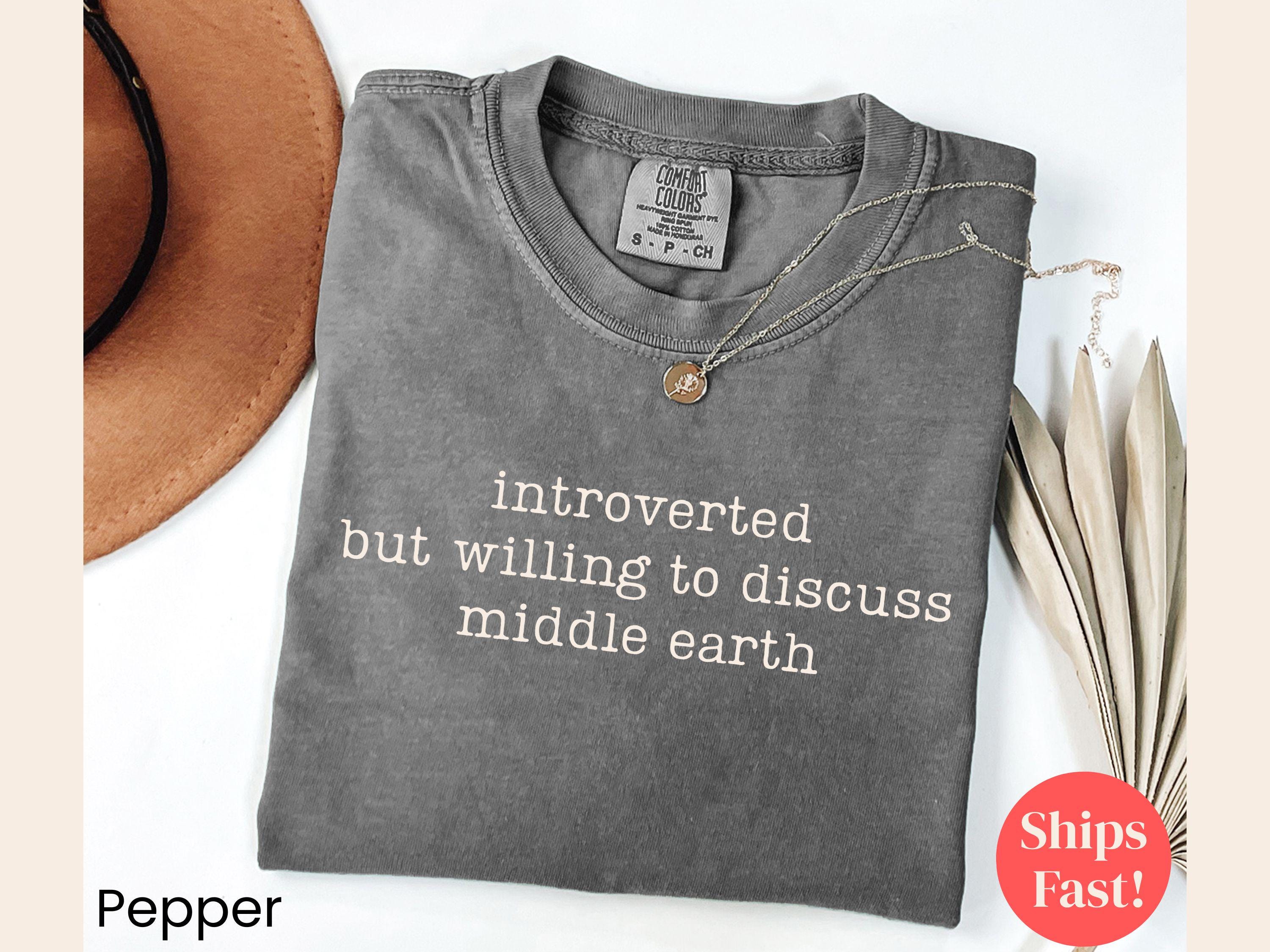 Comfort Colors® 1717 Unisex Garment-Dyed T-shirt by SwiftPOD, Funny Introvert Tee, Minimalist Gift for Fans, Trendy Aesthetic Top, Perfect for All...