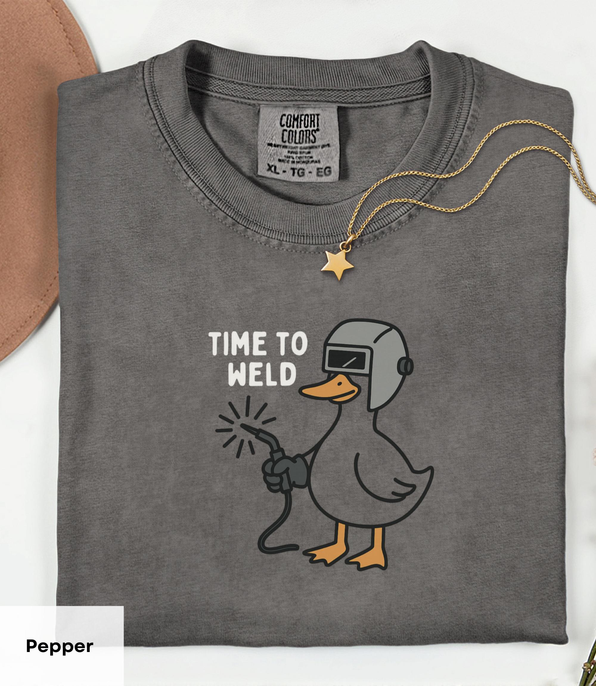 Funny Welder Shirt, Comfort Colors® 1717 Unisex T-shirt, SwiftPOD Gift, Humorous Workwear for Construction Workers, Graphic Tee for Men & Women