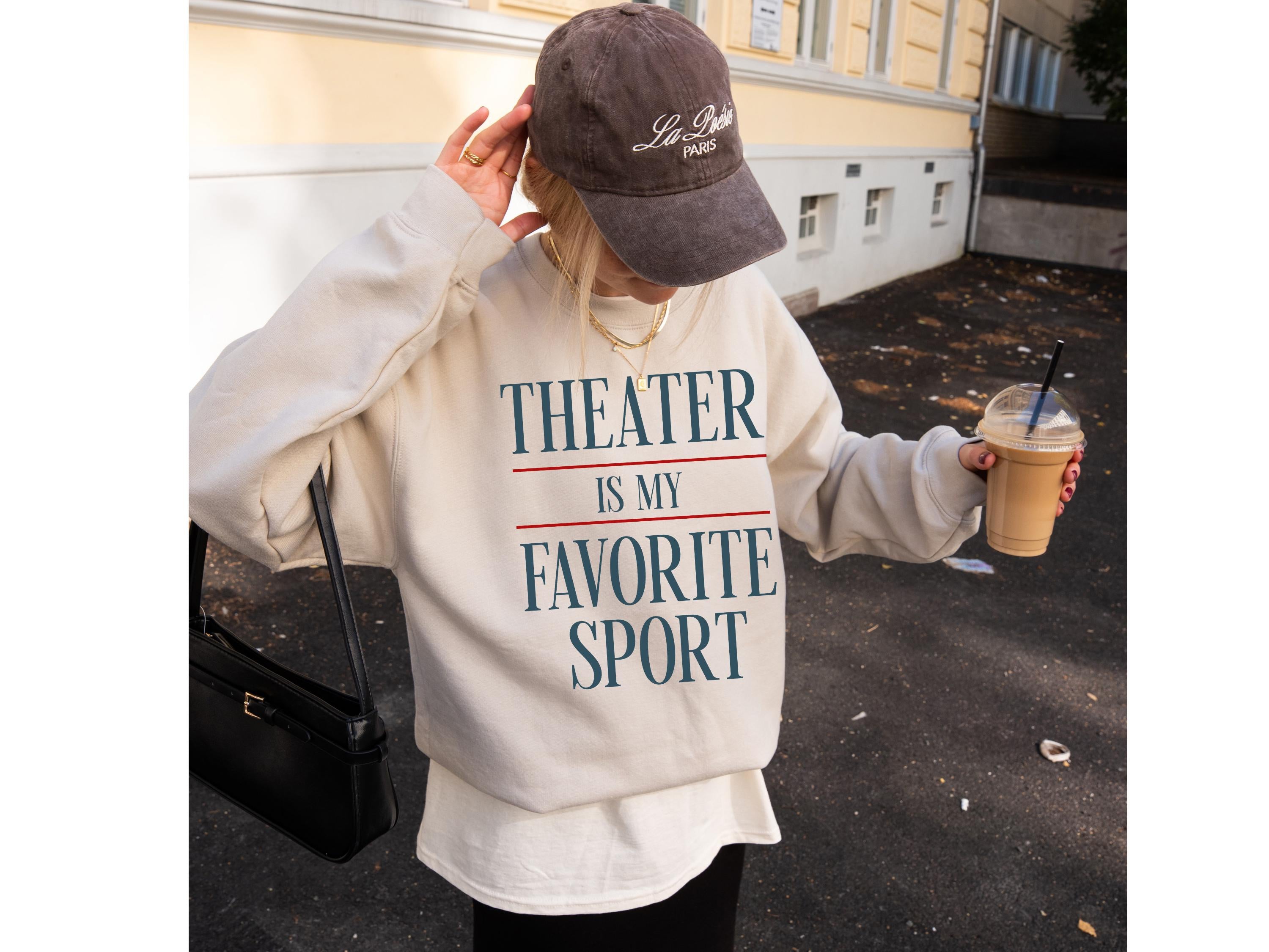 Gildan 18000 Theater Sweatshirt, Musical Crewneck, Broadway Gift for Actors, Cozy Unisex Sweater for Drama Lovers, Printify Choice
