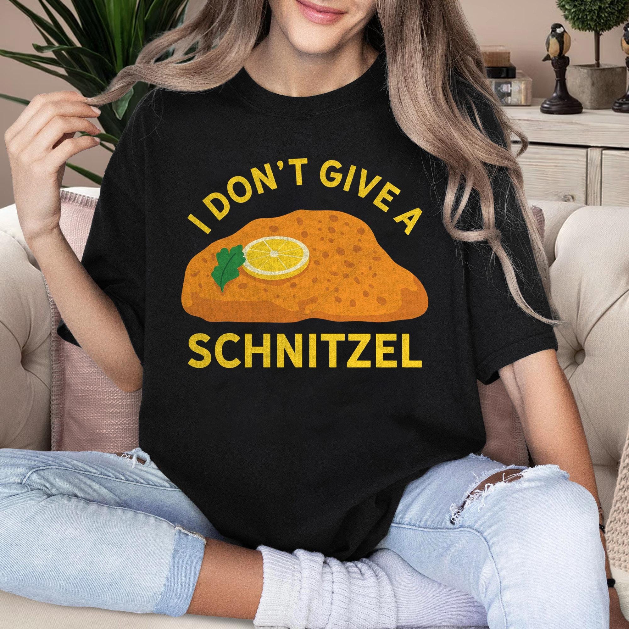 Cozy Gildan 18000 I Don't Give A Schnitzel Sweatshirt for Women & Men - Perfect Gift & Viral Aesthetic Outfit Choice by Printify - Inspired by A Very Jonas Christmas & Cchitts Creek Holiday Style