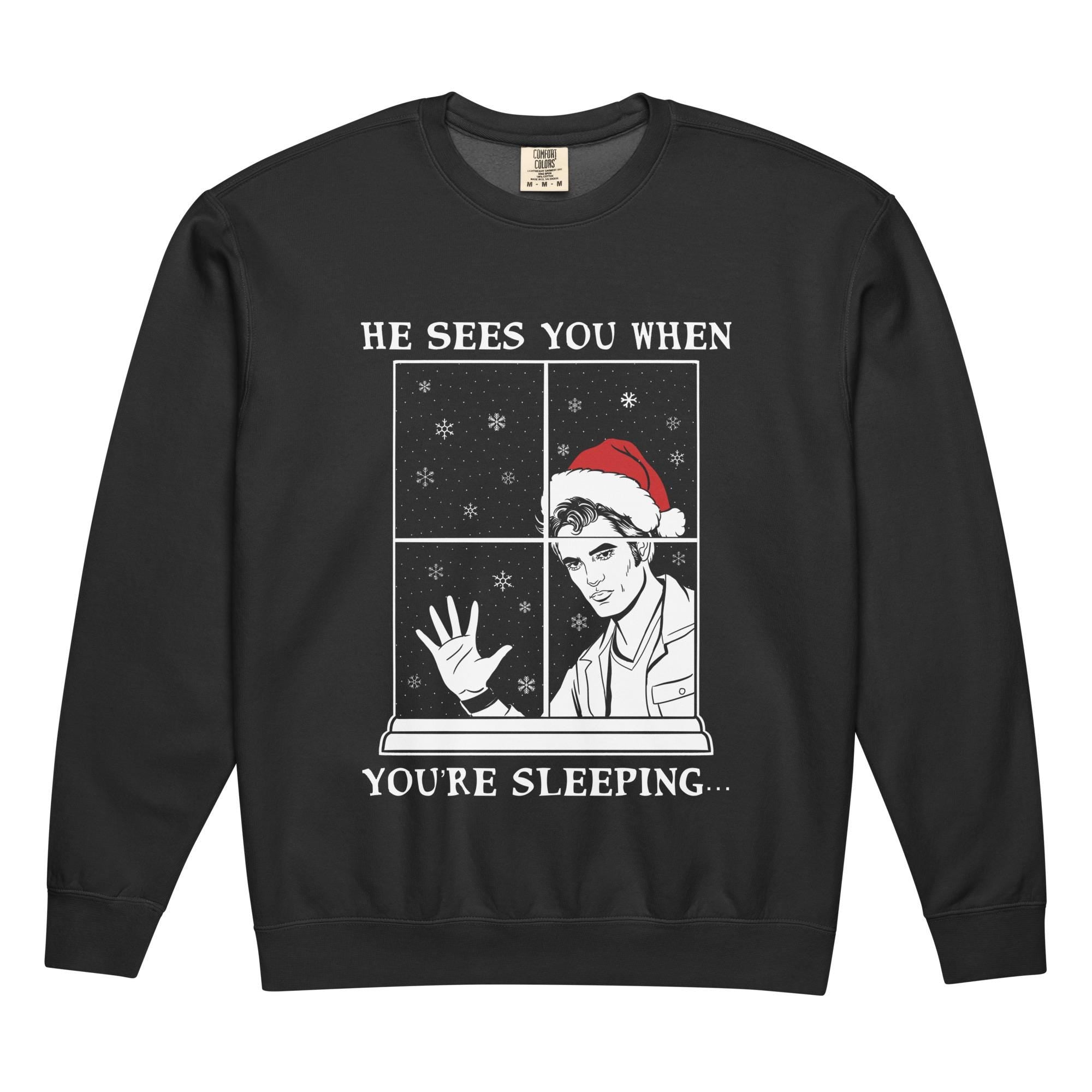 He Sees You - Unisex Comfort Colors® 1566 Garment-Dyed Sweatshirt for Cozy Outfits, Ideal Gift for Men & Women, Perfect Fall Winter Aesthetic