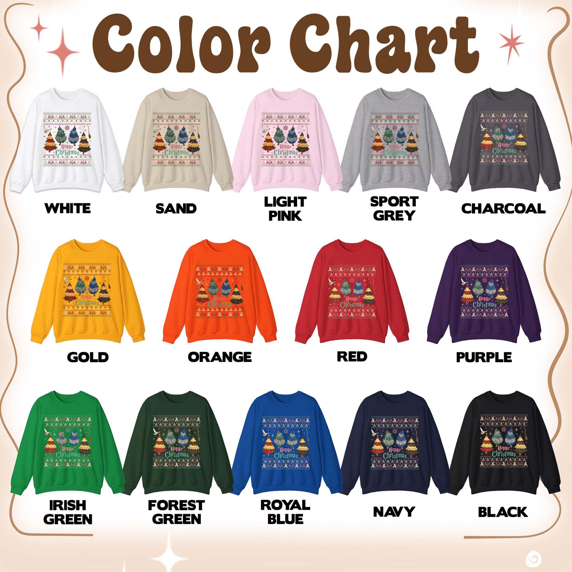 ✨Cozy Gildan 18000 Christmas Tree Sweatshirt - Perfect Wizard Gift✨ Unisex, Durable, Printify Choice for Magical Holiday Outfits
