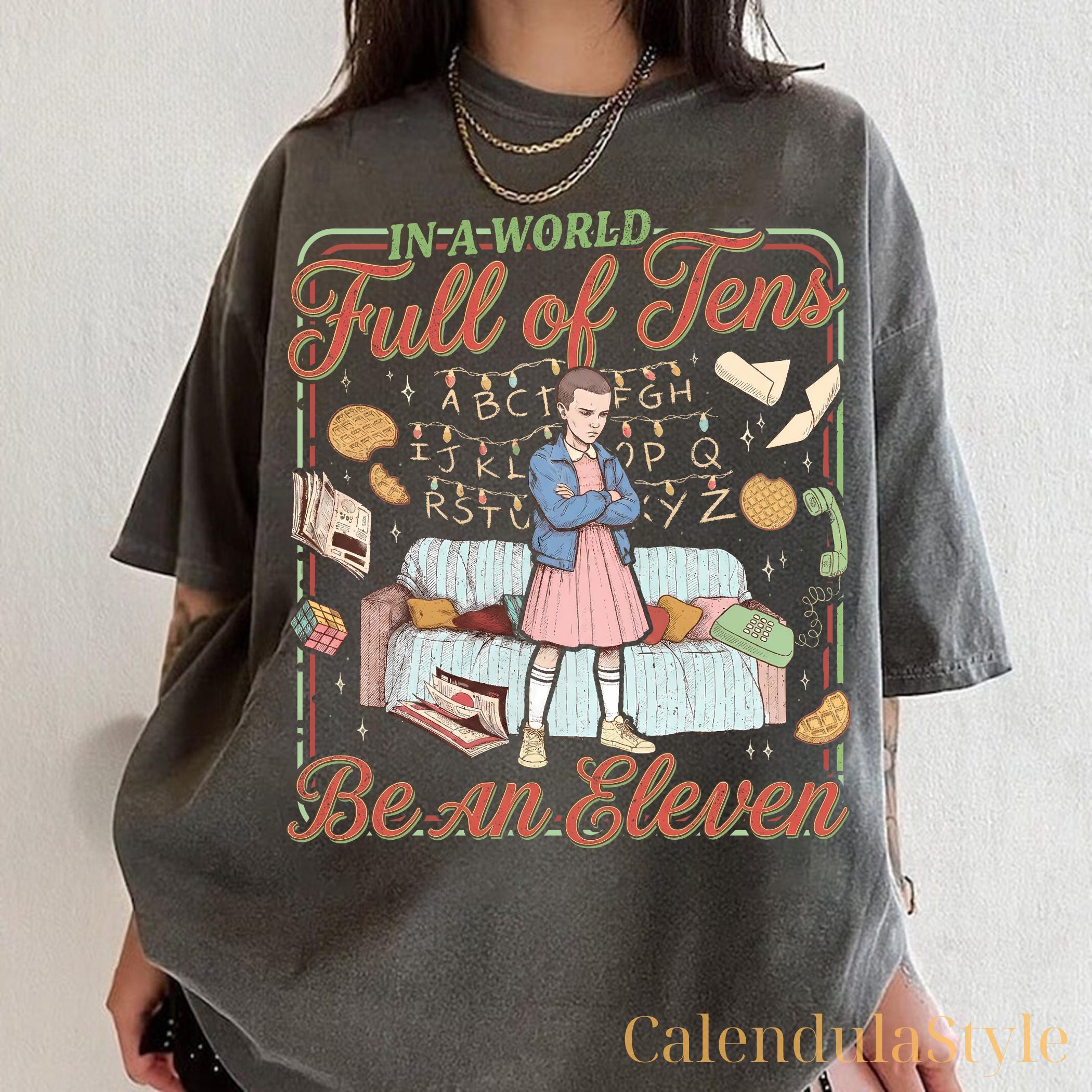 Comfort Colors® 1717 Unisex Garment-Dyed T-shirt, Stranger Things Xmas Tee, Hawkins Upside Down Shirt, Movie Fan Gift, Trendy Holiday Outfit