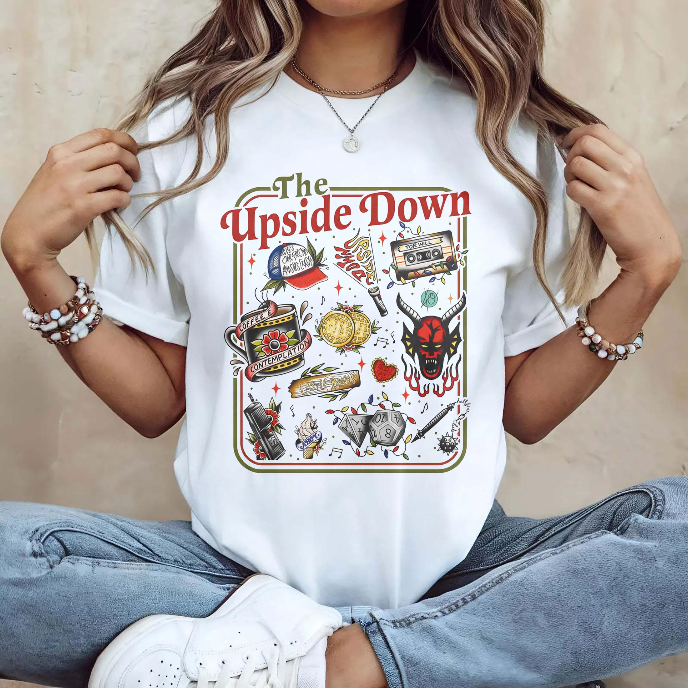 Unisex Stranger Christmas Shirt Design, Comfort Colors® 1717 T-shirt, Hawkins Clipart, Perfect Gift for Fans, Soft Garment-Dyed Style