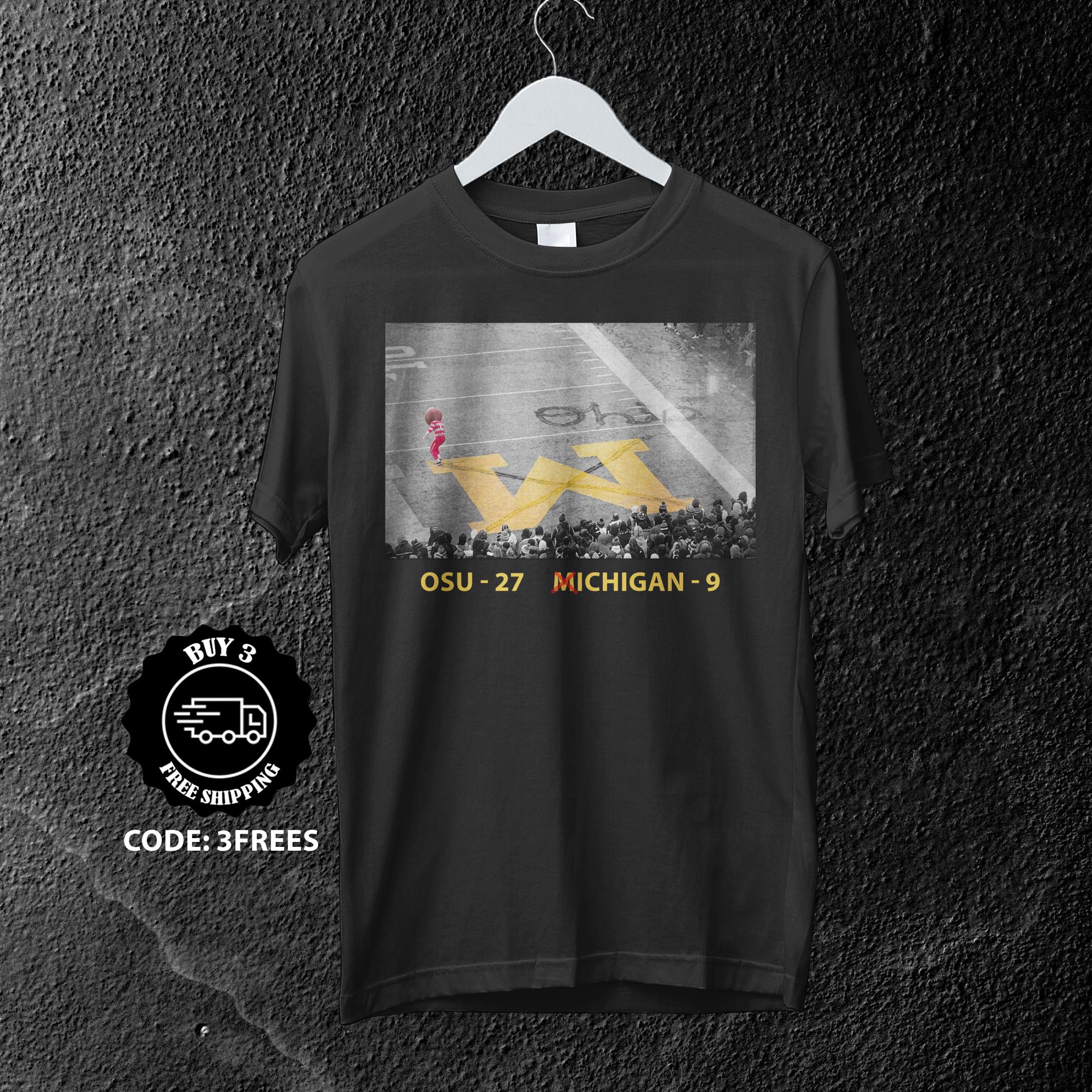 Brutus Ohio State Snow Fan Shirt, Gildan 5000 Unisex Tee, Game Day Crewneck, Perfect for Rivalry, Printify Choice, Gift for Football Fans