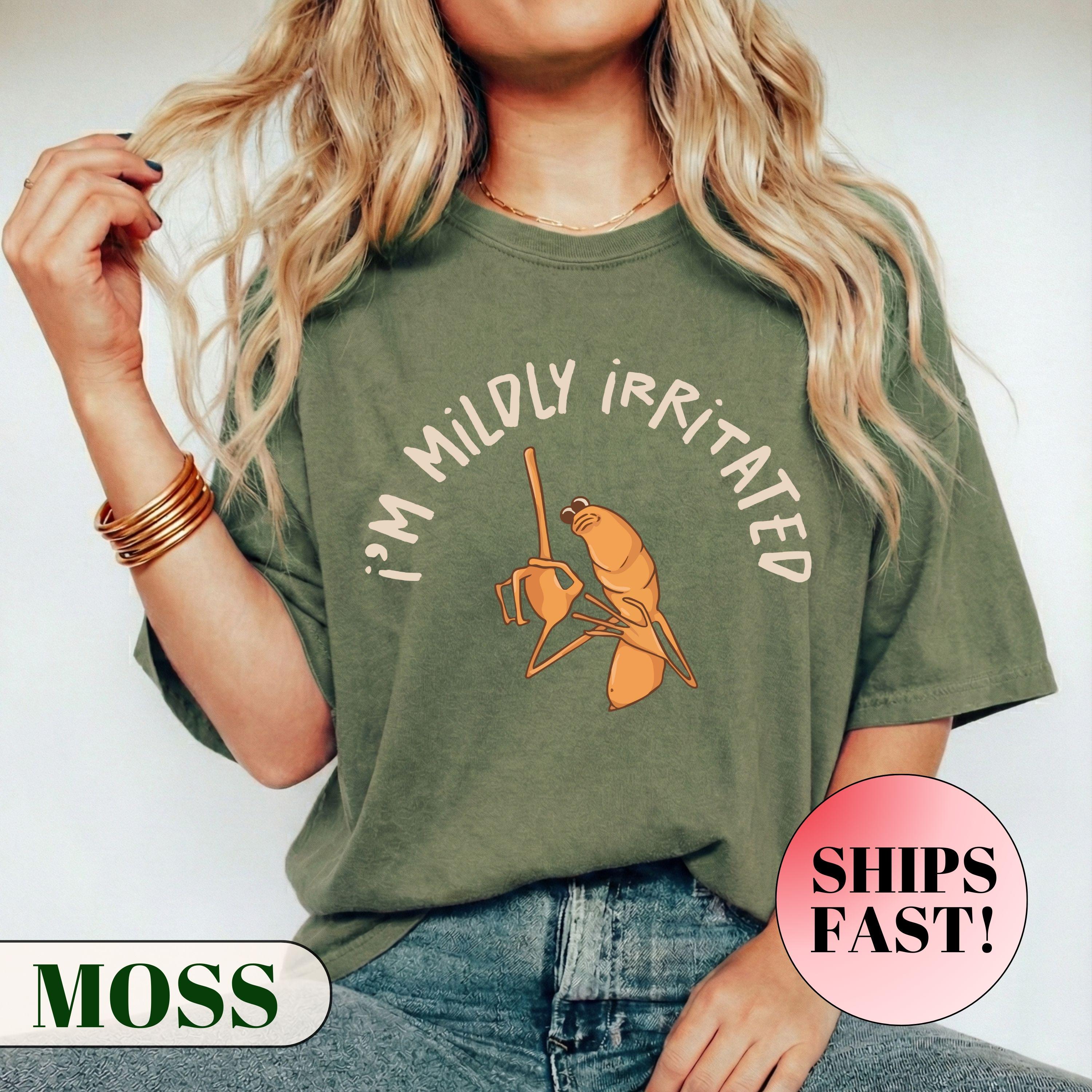 I'm Mildly Irritated Shirt, Unisex Comfort Colors® 1717 Tee, Funny Meme Gift for Men & Women, SwiftPOD Quality, Perfect for Casual Outfits