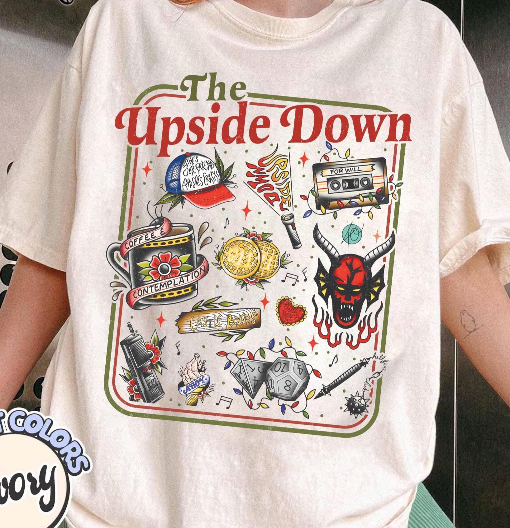 Comfort Colors® Unisex TV Series Shirt – Stranger Things Inspired, Garment-Dyed T-Shirt, Perfect Christmas Gift for Fans, Sizes 4+