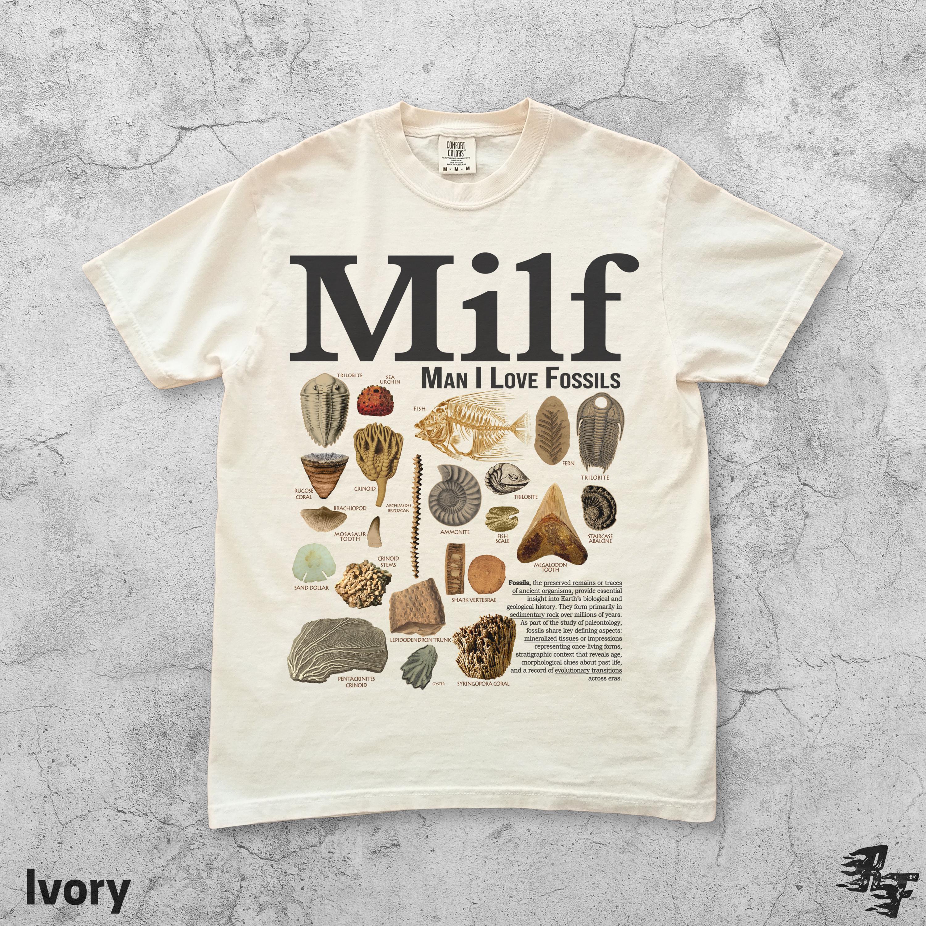 Man I Love Fossils Vintage Comfort Colors® T-Shirt, Unisex Garment-Dyed Tee, Retro Geology Humor Gift, Funny Paleontology Aesthetic Top