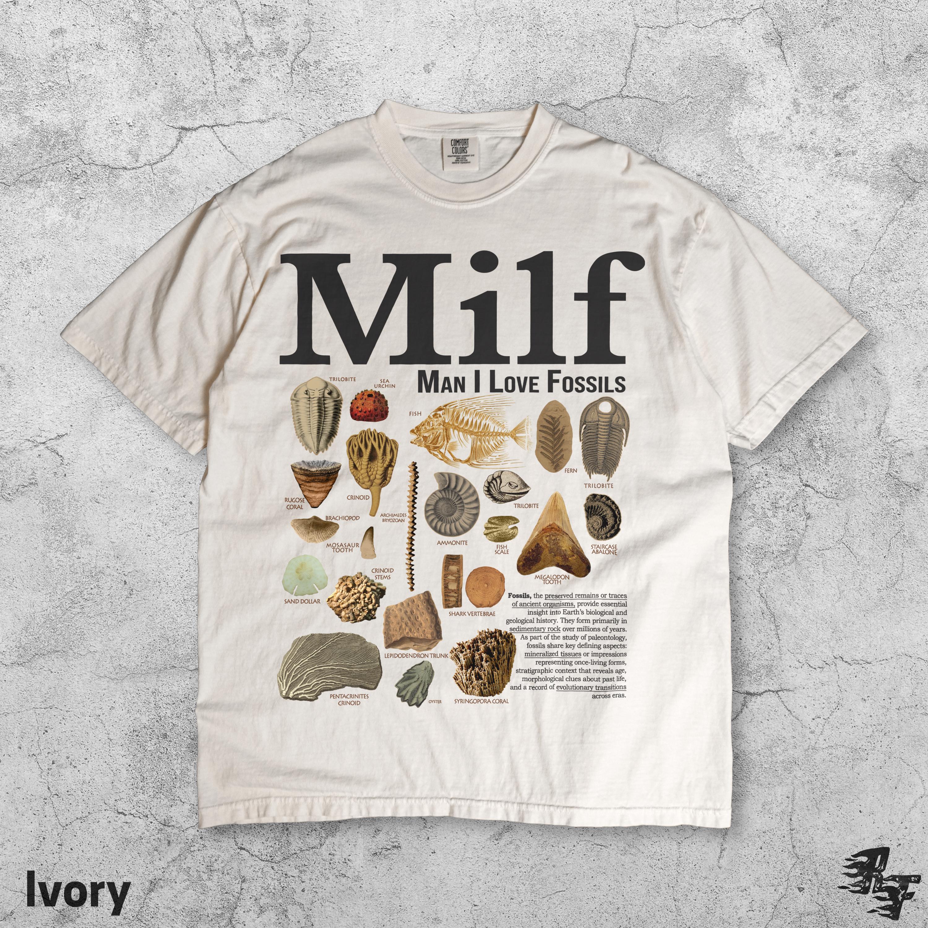 Man I Love Fossils Vintage Comfort Colors® T-Shirt, Unisex Garment-Dyed Tee, Retro Geology Humor Gift, Funny Paleontology Aesthetic Top