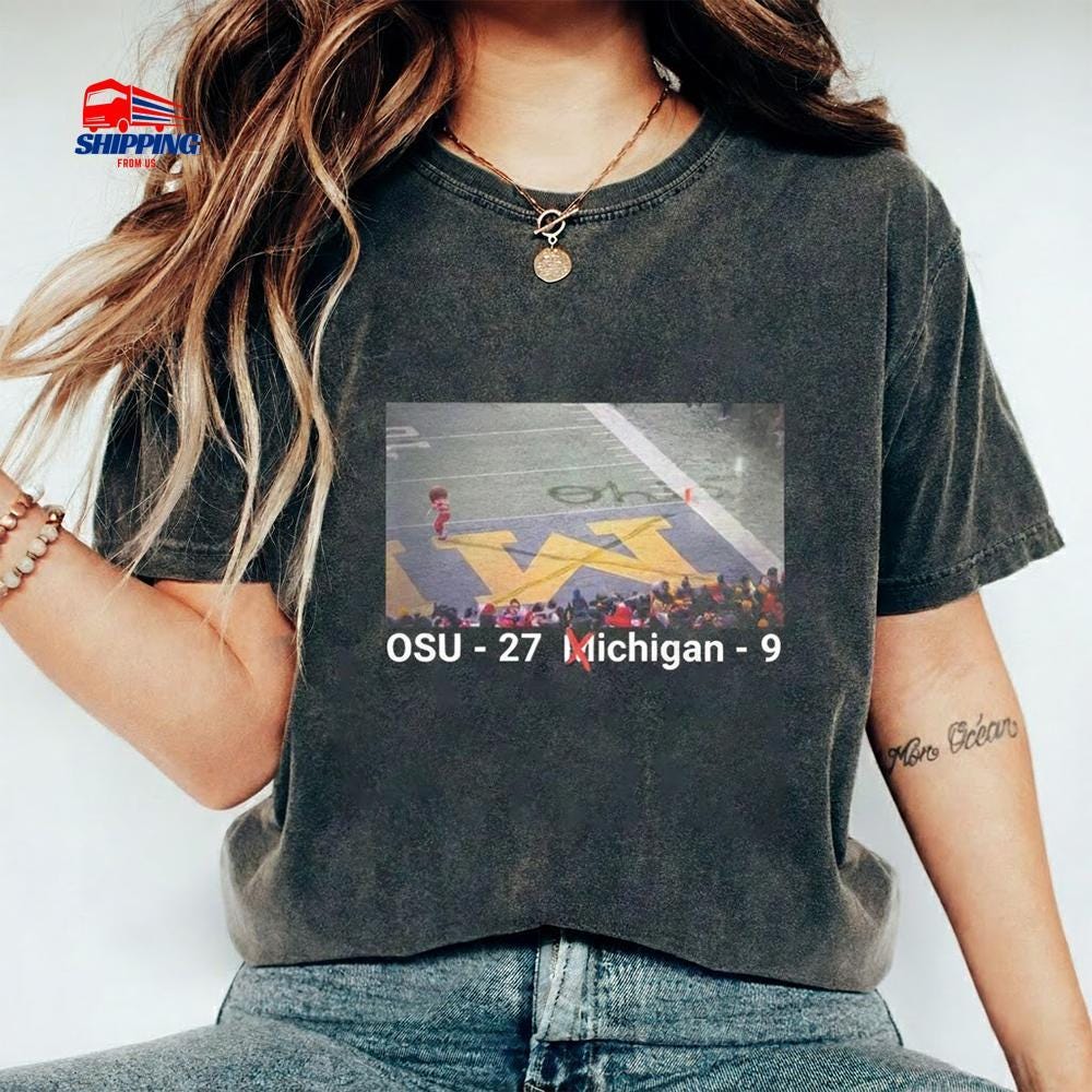 Ohio vs Michigan Rivalry Shirt, Comfort Colors® 1717 Unisex T-Shirt, Funny Game Day Gift for Buckeye Fans, OSU Fan Gift, Perfect Fall Outfit