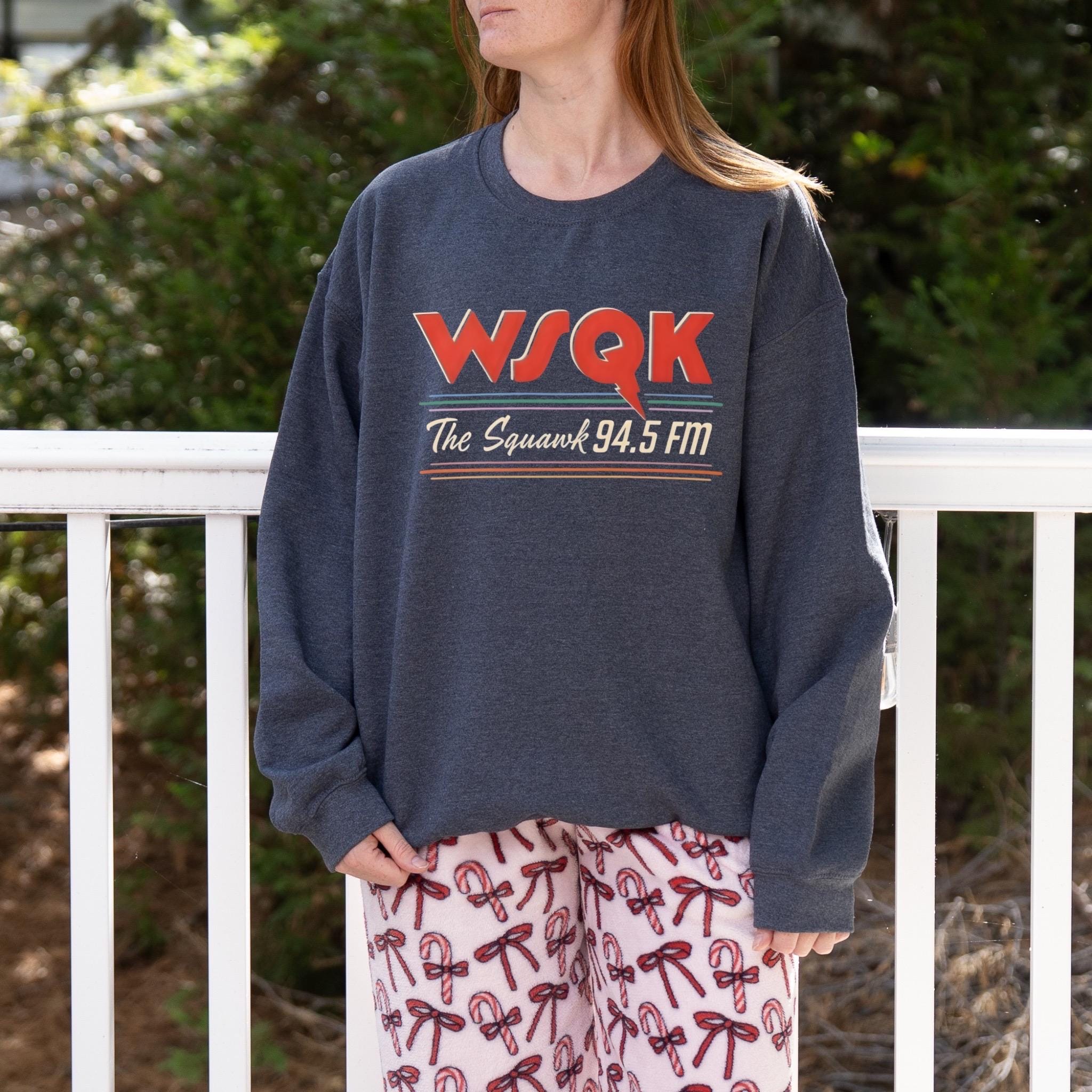 Gildan 18000 WSQK Sweatshirt for Women & Men: Retro Radio Gift, Cozy Unisex Crewneck, Perfect Fall Outfit, Printify Choice