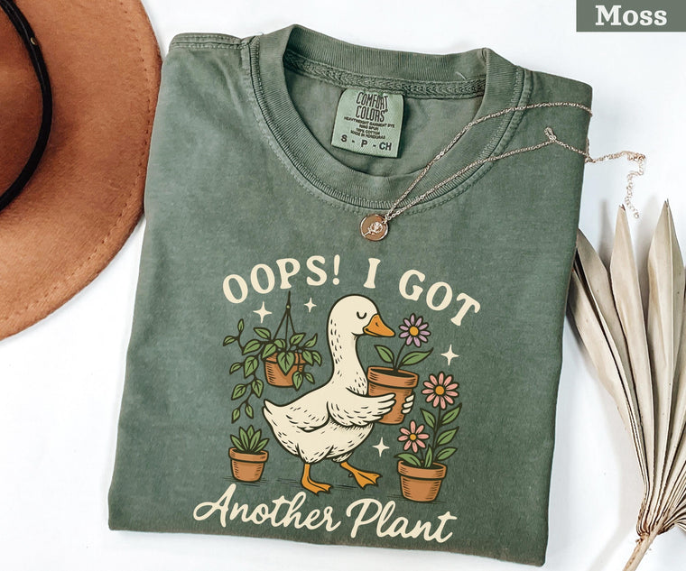 Oops I Got Another Plant Shirt, Funny Duck Plant Tee or Gardening Sweatshirt, Botanical Sweater, Plant Lover Shirt, Gardener Gifts, for women and men