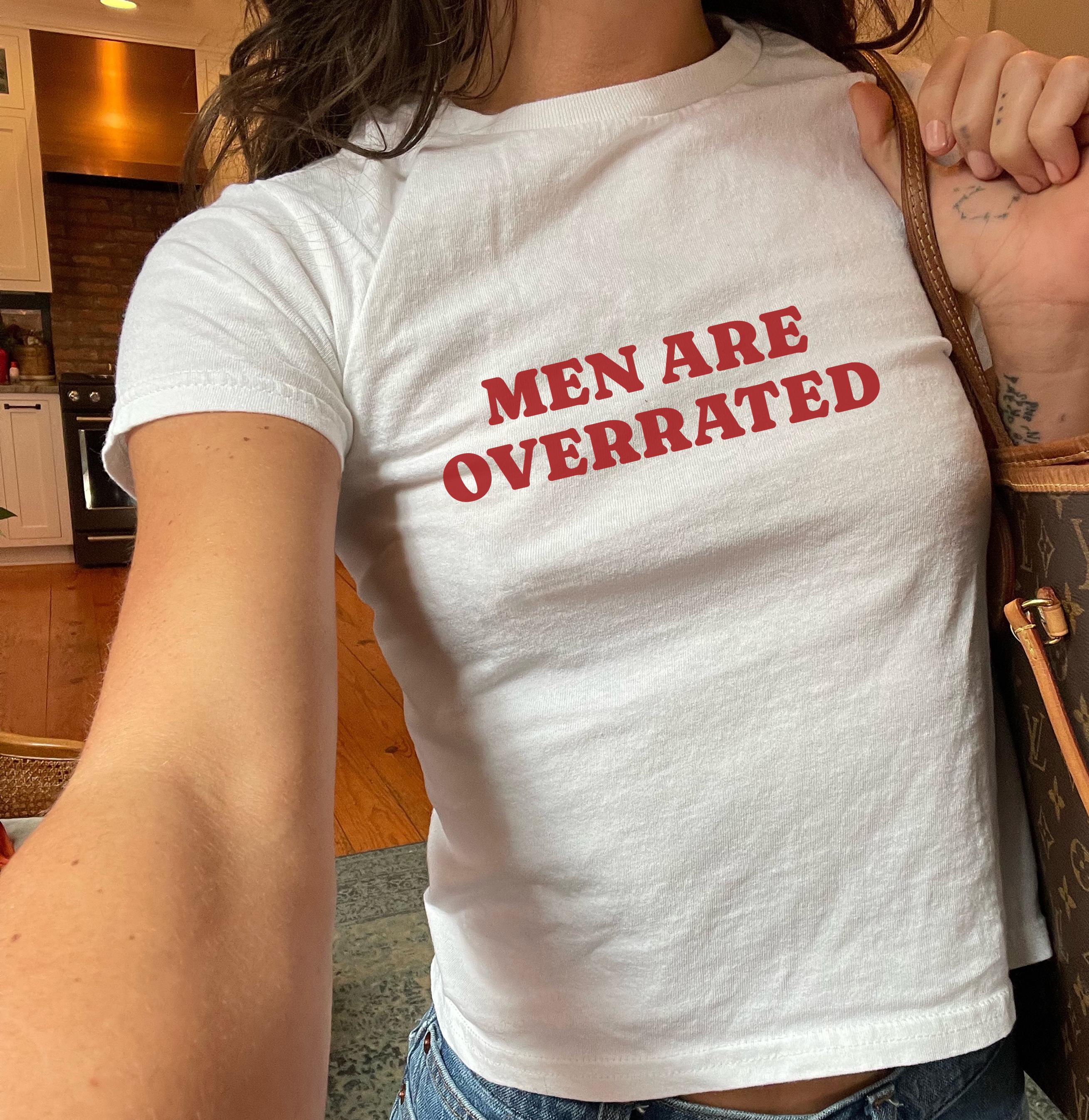 Patriarchy Is Overrated Y2K Baby Tee, Funny Feminist Kids Heavy Cotton Tee, Aesthetic Gift for Women, Viral Summer Outfit