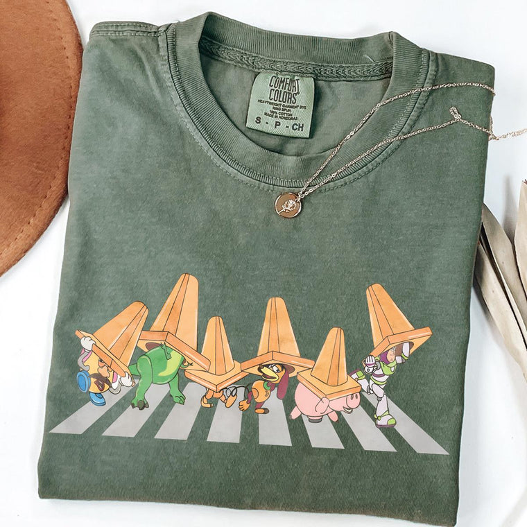 Retro Toys Crossing Character Tee, Soft-Wash Cotton, Unisex Relaxed Fit, Family Trip Matching Set, Cute Gift for Men Women Kids, Summer Outfit