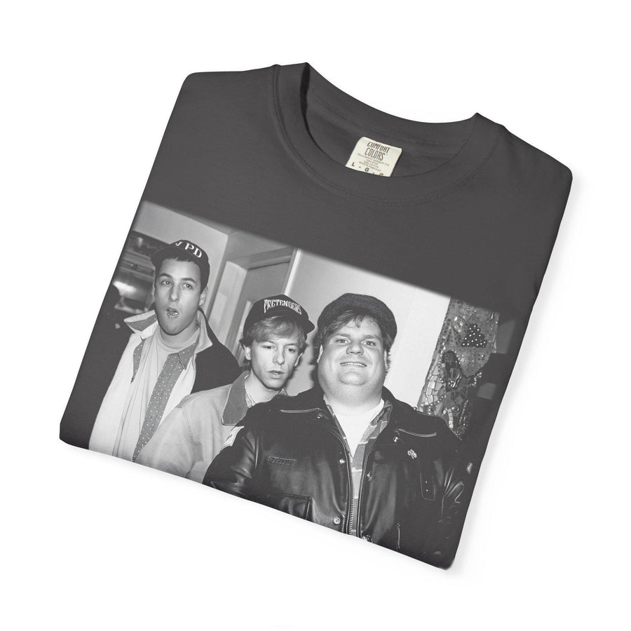 Adam Sandler Chris Farley David Spade 90s Vintage Washed Tee, Retro Comedy Legend Shirt, Soft Cotton Oversized Fit Gift for men women