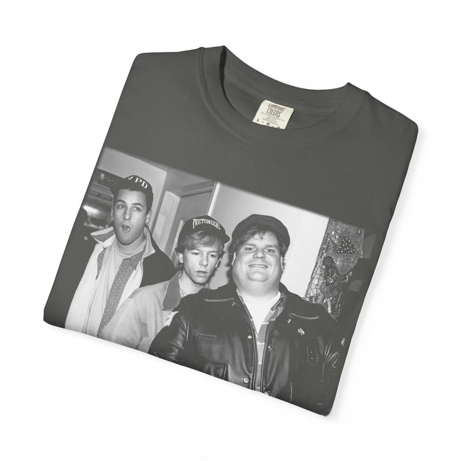 Adam Sandler Chris Farley David Spade 90s Vintage Washed Tee, Retro Comedy Legend Shirt, Soft Cotton Oversized Fit Gift for men women
