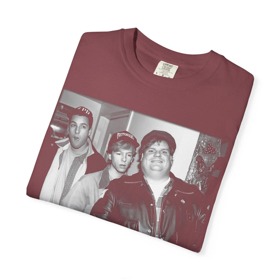 Adam Sandler Chris Farley David Spade 90s Vintage Washed Tee, Retro Comedy Legend Shirt, Soft Cotton Oversized Fit Gift for men women