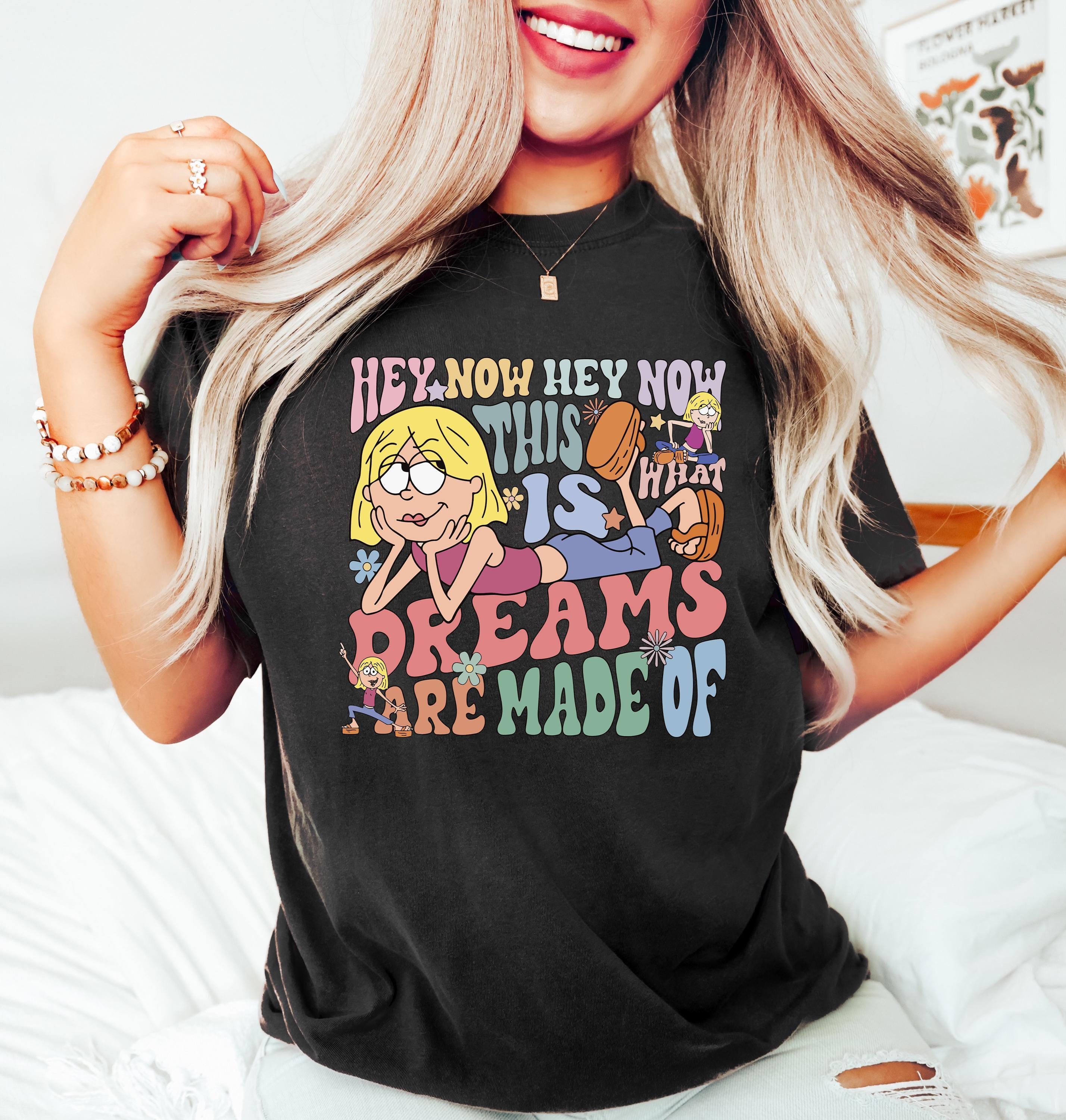 Cute Retro Cartoon Girl Tee or Sweatshirt, Theme Park Vacation Shirt, Aesthetic Unisex Oversized Cotton Blend, Y2K Gift, Matching Set, Summer