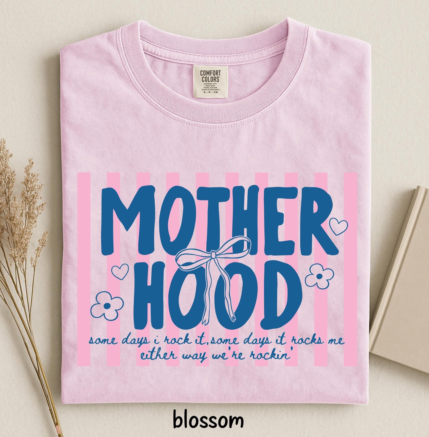 Retro Motherhood Mama Shirt, Oversized Mom Life Tee, Cool Mom Club T-Shirt, Garment-Dyed Trendy Top for Women, Mothers Day Gift, Viral Outfit